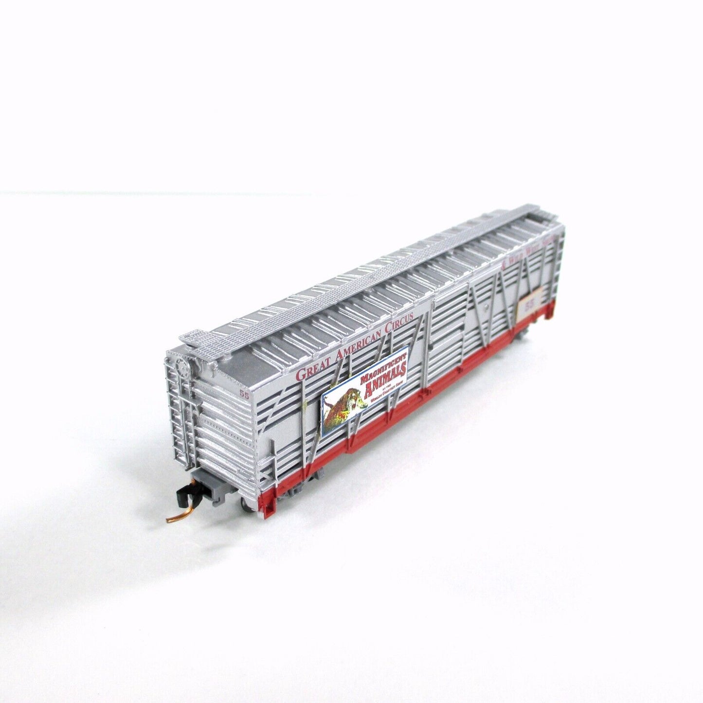 N Scale *AMERICAN CIRCUS & WILD WEST* Stock Car #55 - Atlas, Lowell Smith **RARE
