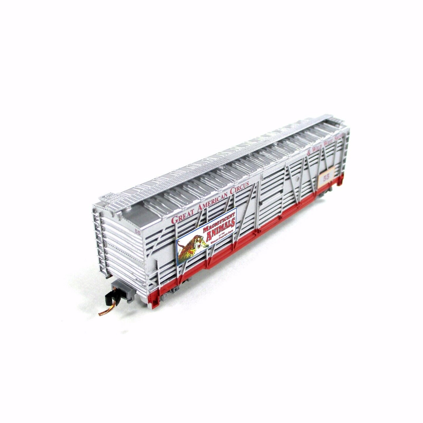 N Scale *AMERICAN CIRCUS & WILD WEST* Stock Car #55 - Atlas, Lowell Smith **RARE