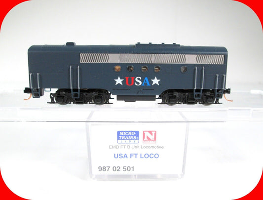 N Scale USA United States America FT B Locomotive Micro Trains 98702501, DCC RDY