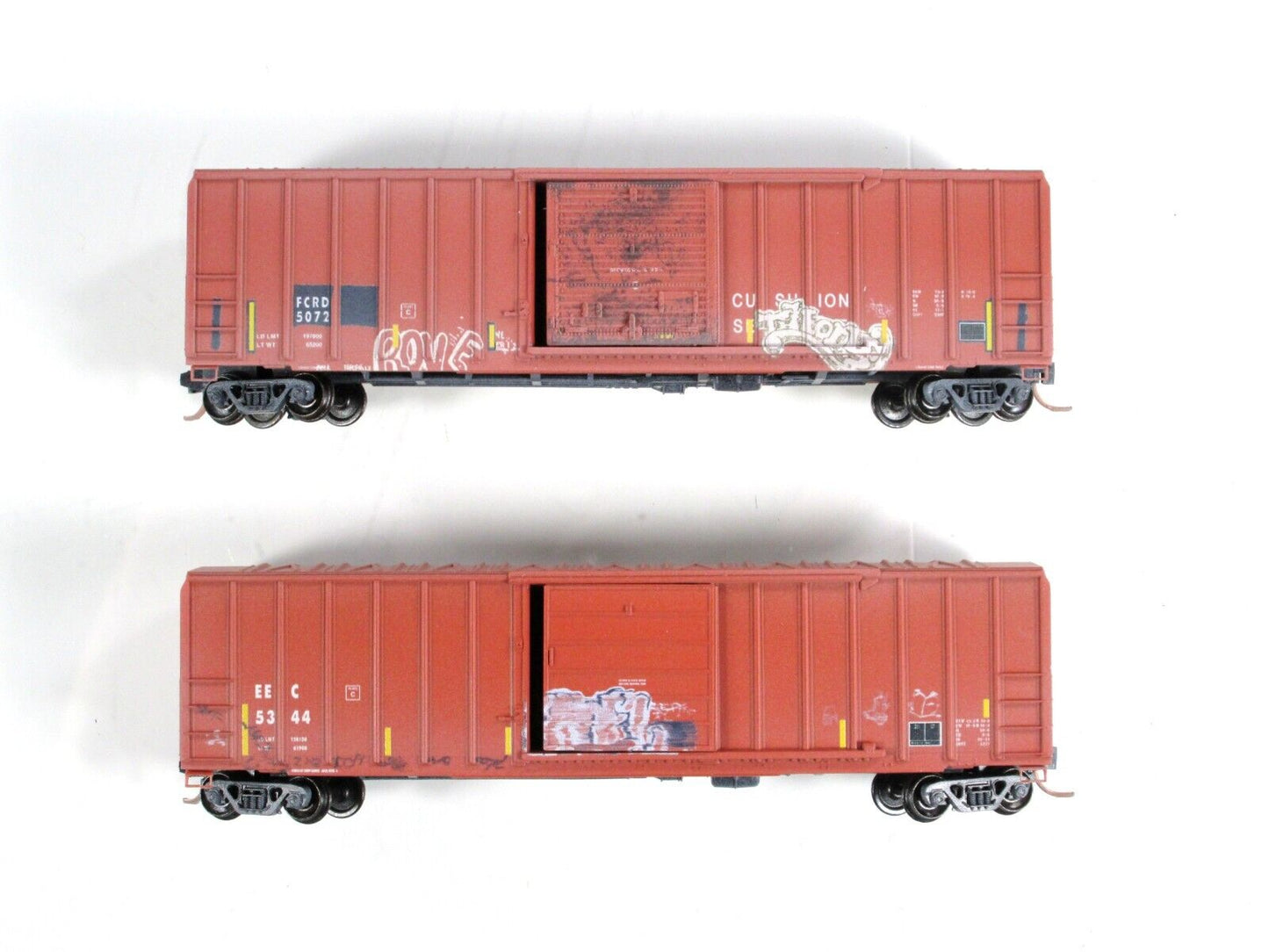 N Scale **CREATION of ADAM** Graffiti Box 2-Car Set -- Micro Trains Special