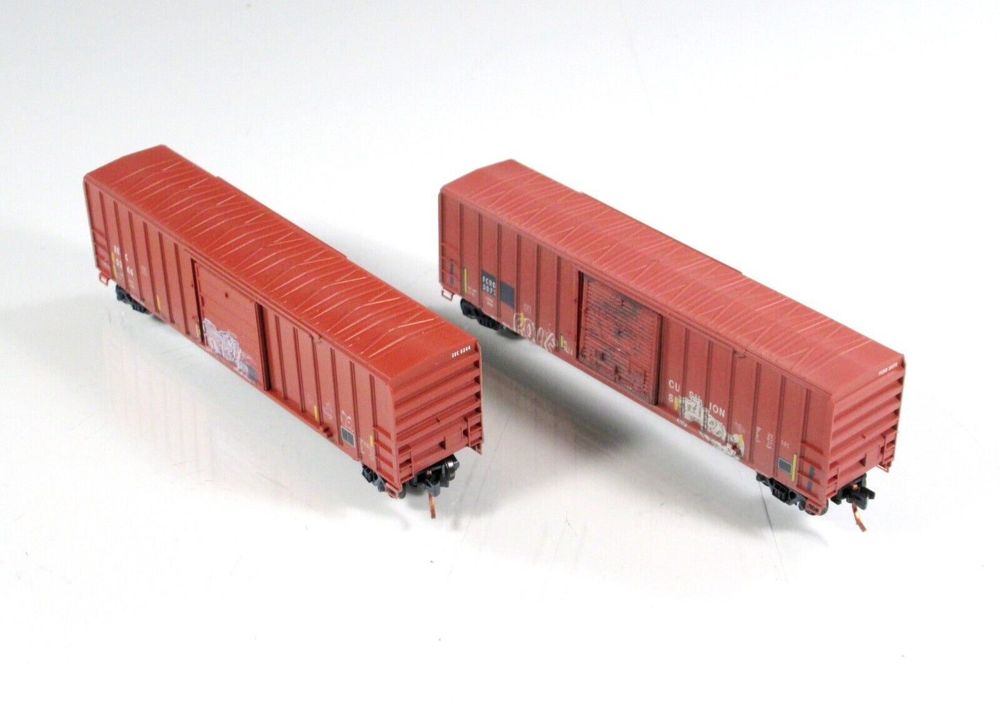 N Scale **CREATION of ADAM** Graffiti Box 2-Car Set -- Micro Trains Special