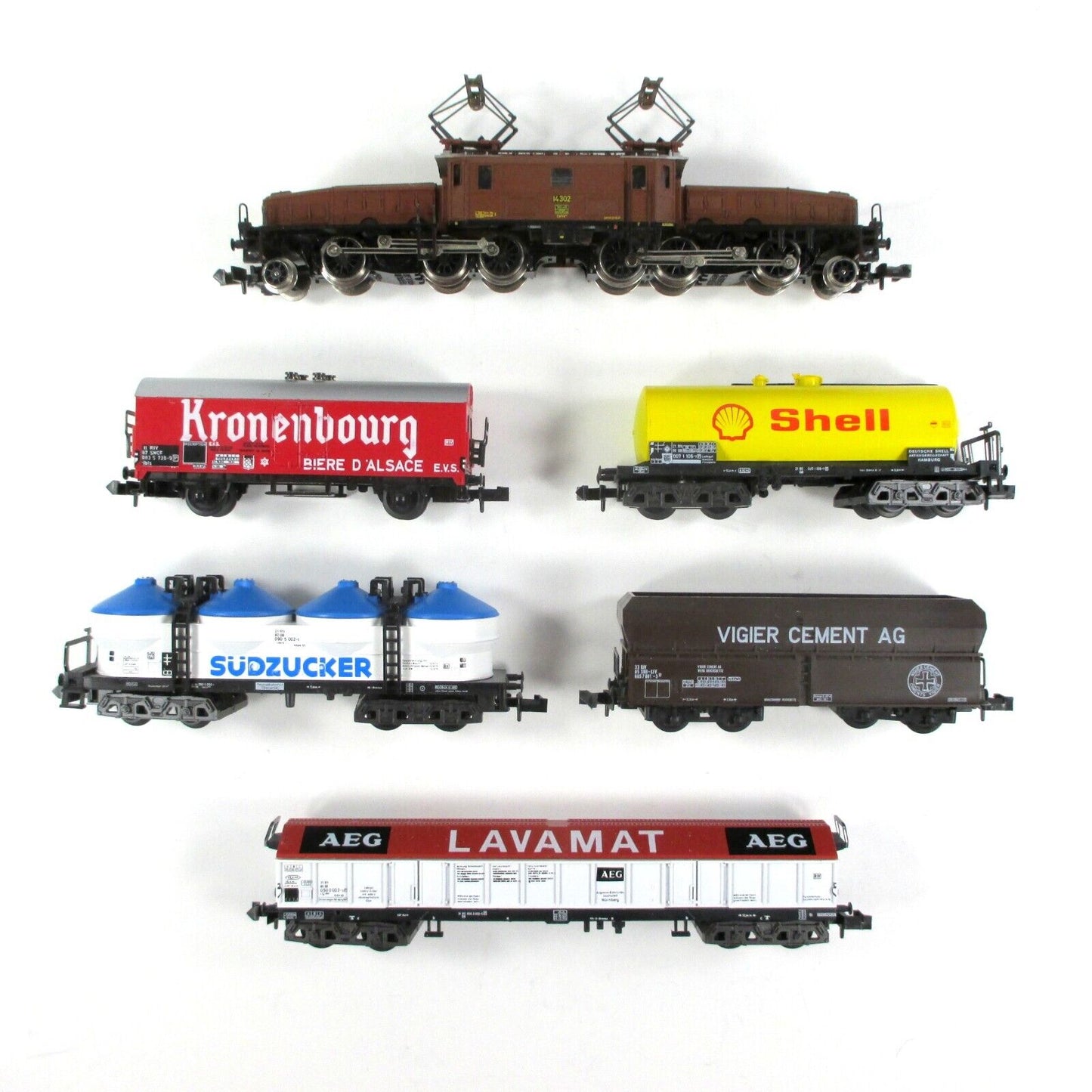 N Scale ***SWISS KROCODILE*** Locomotive & Freight Set --- Model Power, Minitrix