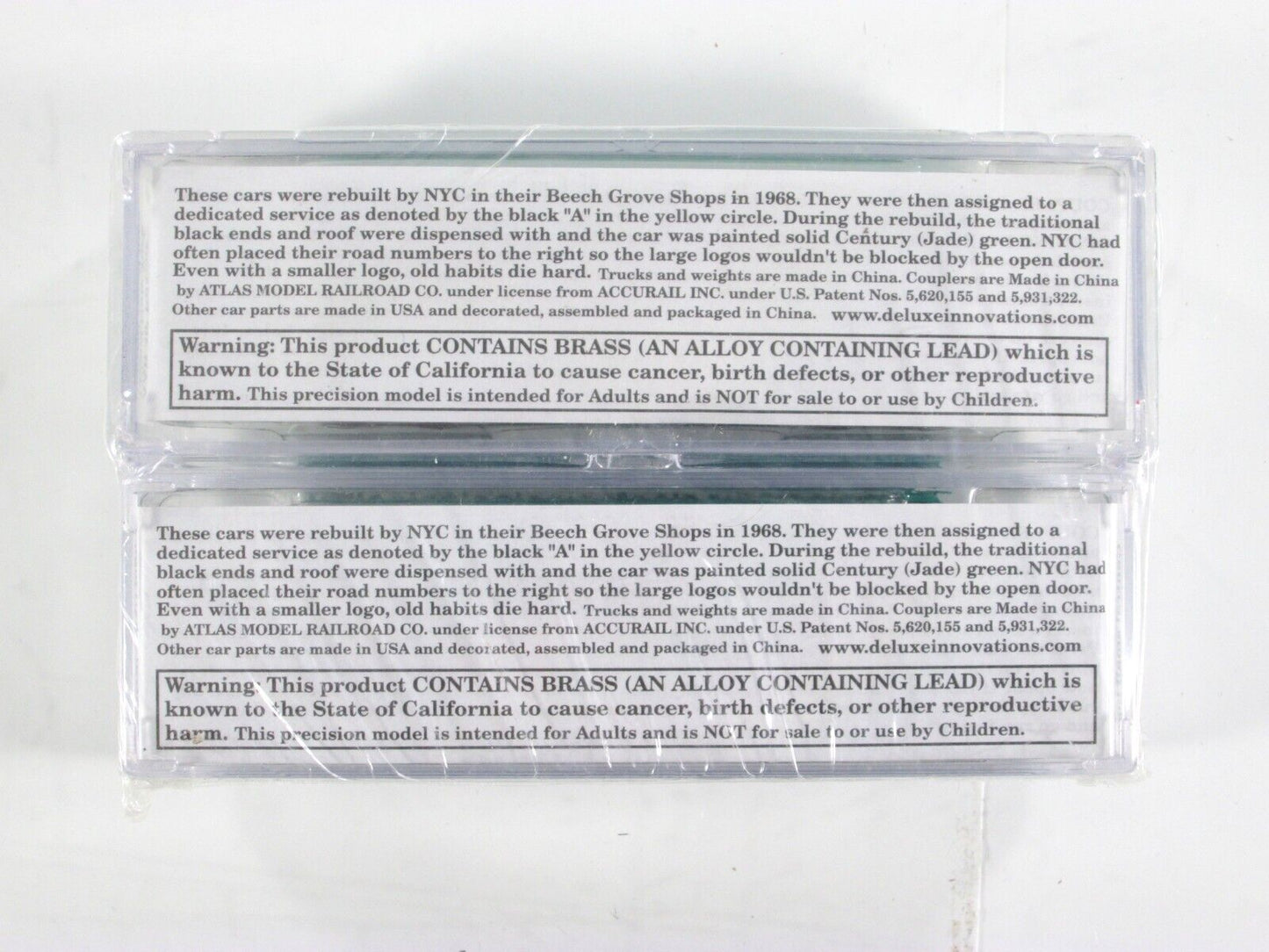 N Scale **NEW YORK CENTRAL** 40' Box Car Set, NYC 207153, 207389 - DELUXE 142802