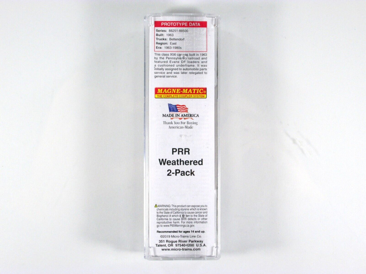 N Scale ***PENNSYLVANIA*** Weathered Box Car PRR #88407 - Micro Trains 03452440