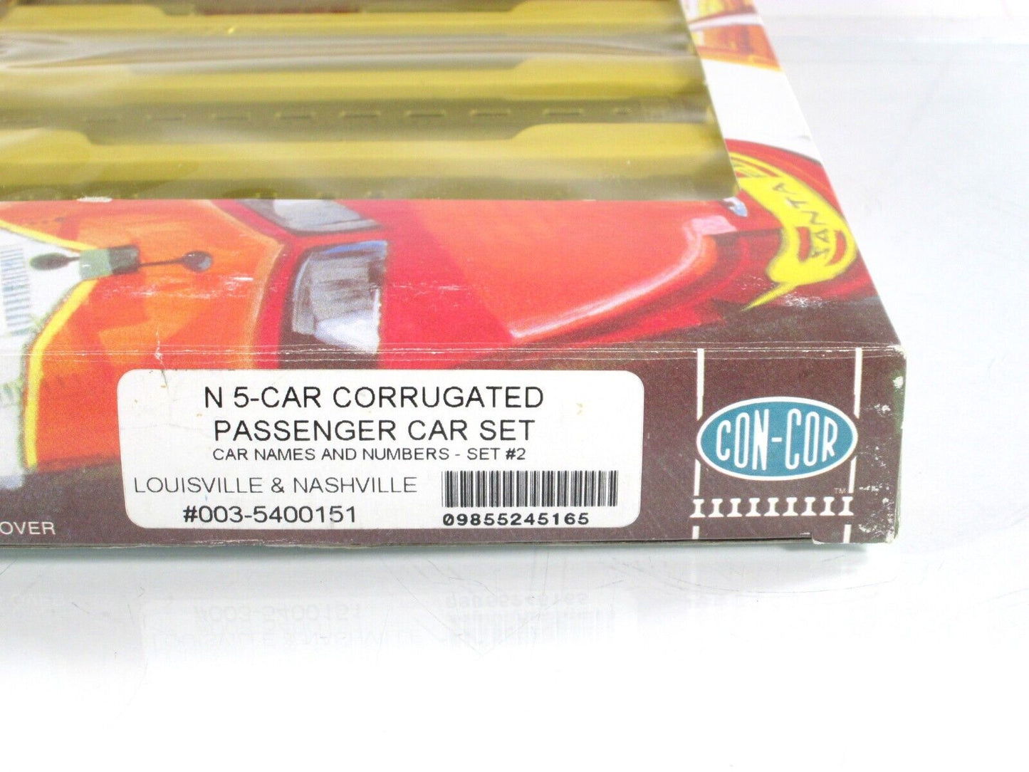 N Scale **LOUISVILLE NASHVILLE* Ltweight Passenger 5-Car Set 2 - Con-Cor 5400151
