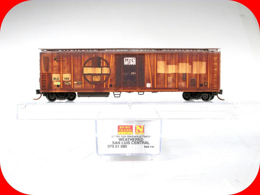 N Scale ***SAN LUIS CENTRAL*** Weathered 51' Reefer #139 - Micro Trains 07051080