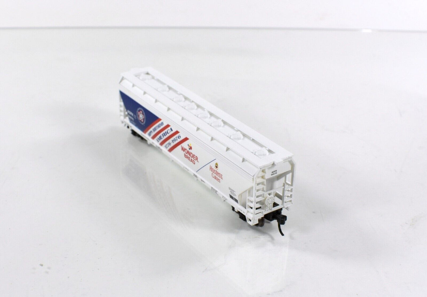 N Scale **WONDER BREAD BICENTENNIAL**  1776-1976  ACF 4-Bay Hopper - Atlas *RARE