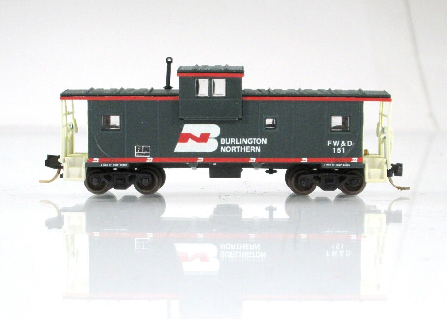 N Scale **Burlington Northern FW&D** Caboose - Atlas, Milepost 683 Custom **RARE