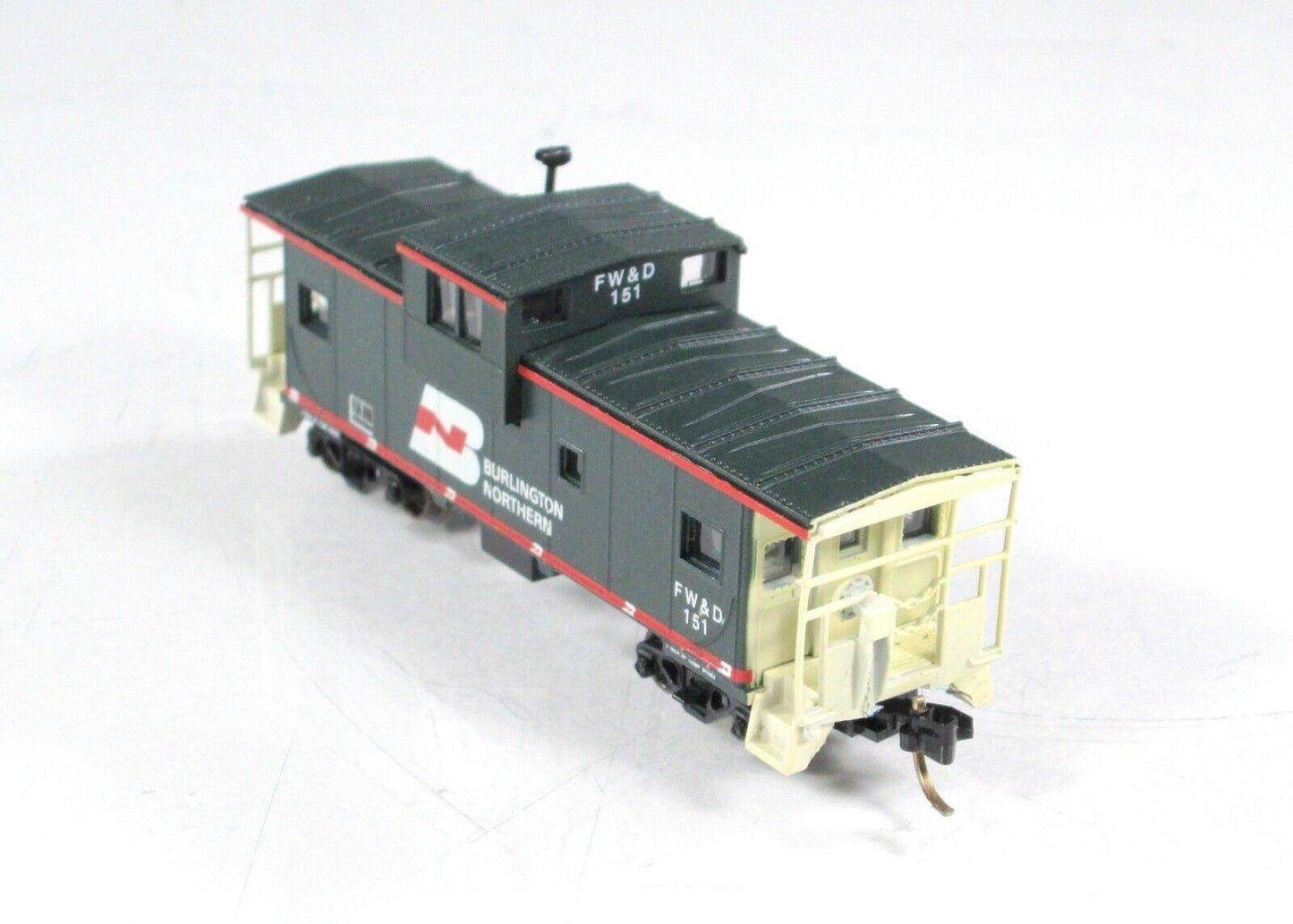 N Scale **Burlington Northern FW&D** Caboose - Atlas, Milepost 683 Custom **RARE