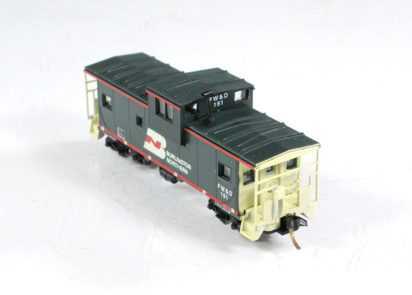 N Scale **Burlington Northern FW&D** Caboose - Atlas, Milepost 683 Custom **RARE