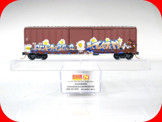 N Scale *PROVIDENCE WORCESTER, BIRDS of a FEATHER* BoxCar -Micro Trains 02552076