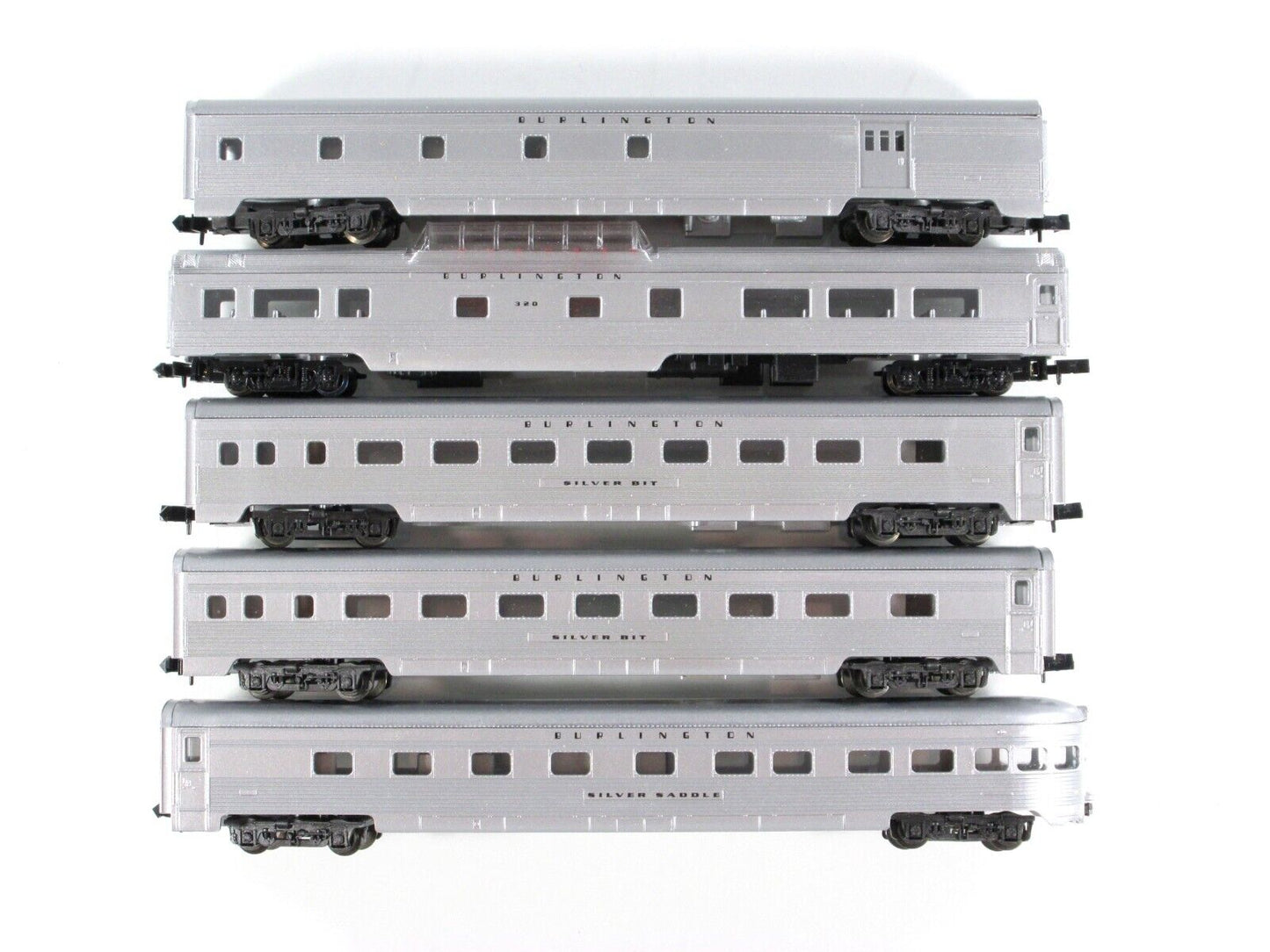 N Scale **BURLINGTON ROUTE** Lightweight Passenger 5-Car Set ---- Con-Cor 540005