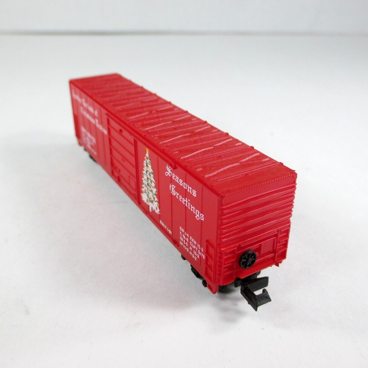 N Scale CHRISTMAS SEASON'S GREETINGS 50' Box Car --- BBC 1991 ---- Bev-Bel 10015