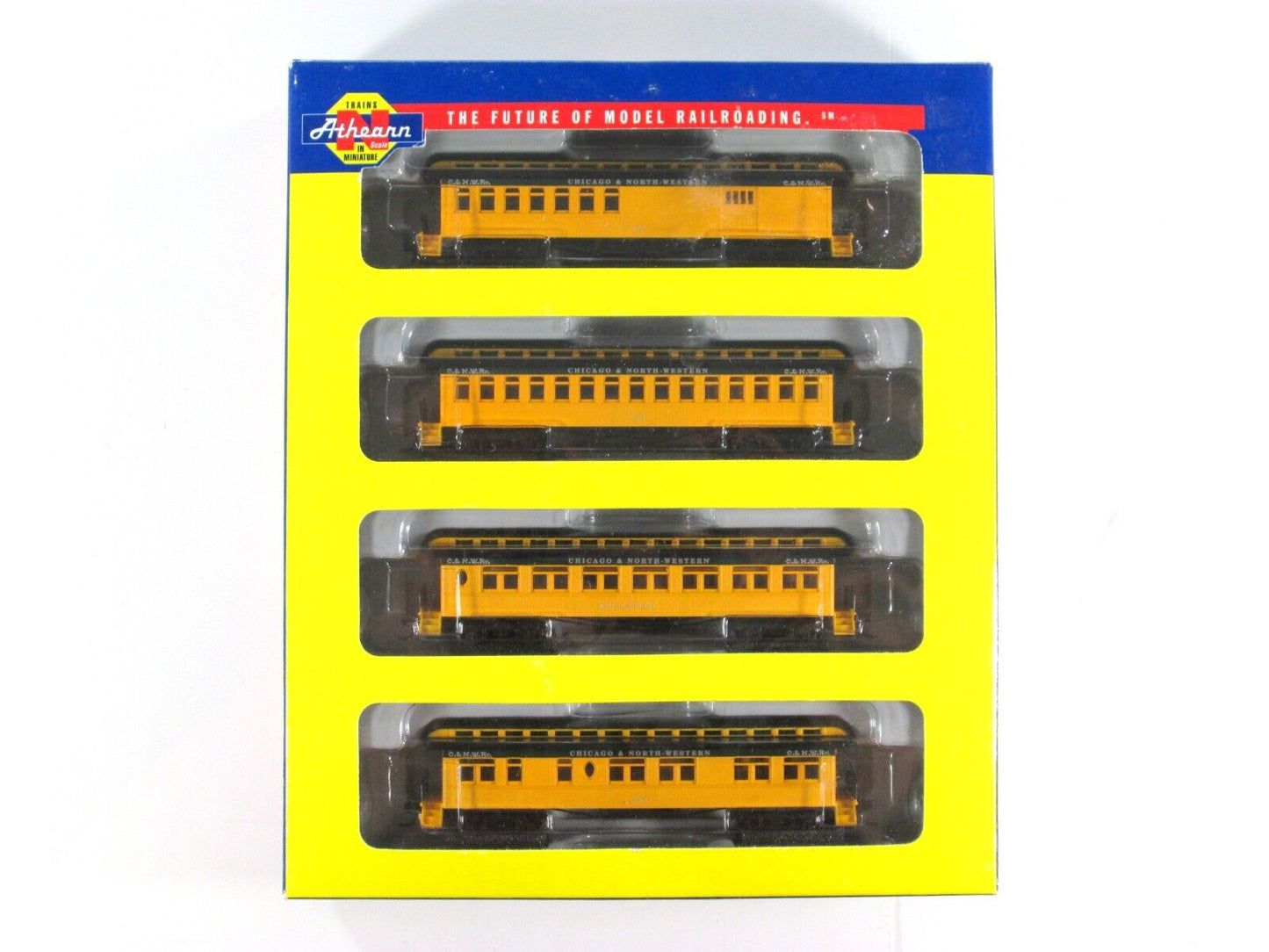 N Scale ***CHICAGO & NORTH WESTERN** Overland Passenger Set -Athearn 11859 *RARE