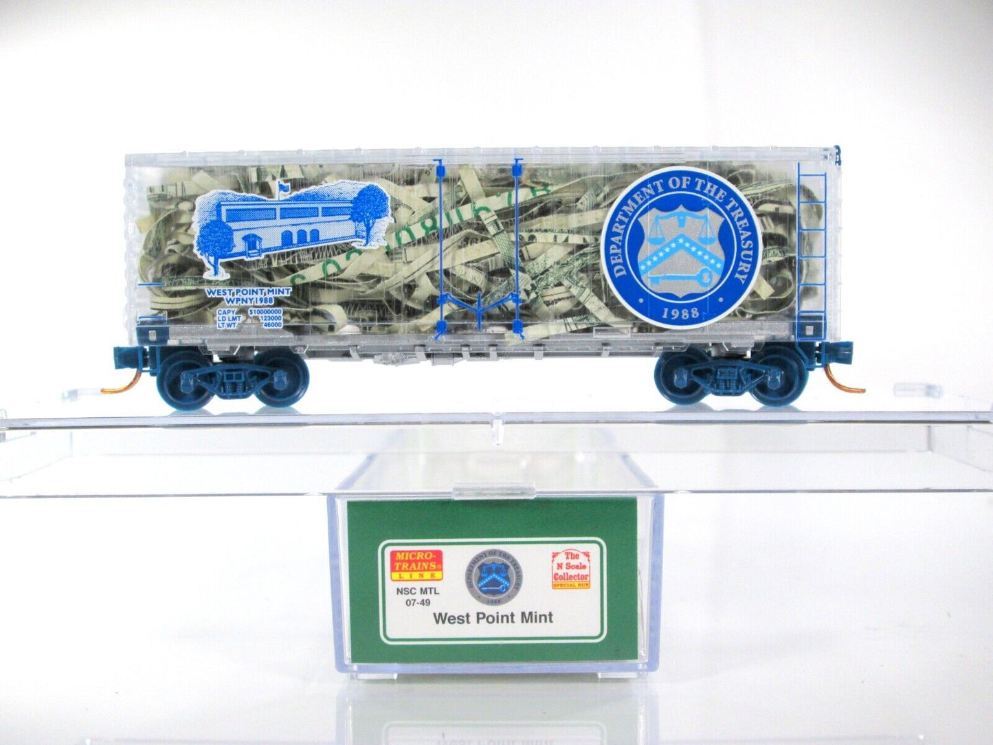 N Scale WEST POINT Mint Transparent Box Car - Micro Trains NSC Special Run *RARE
