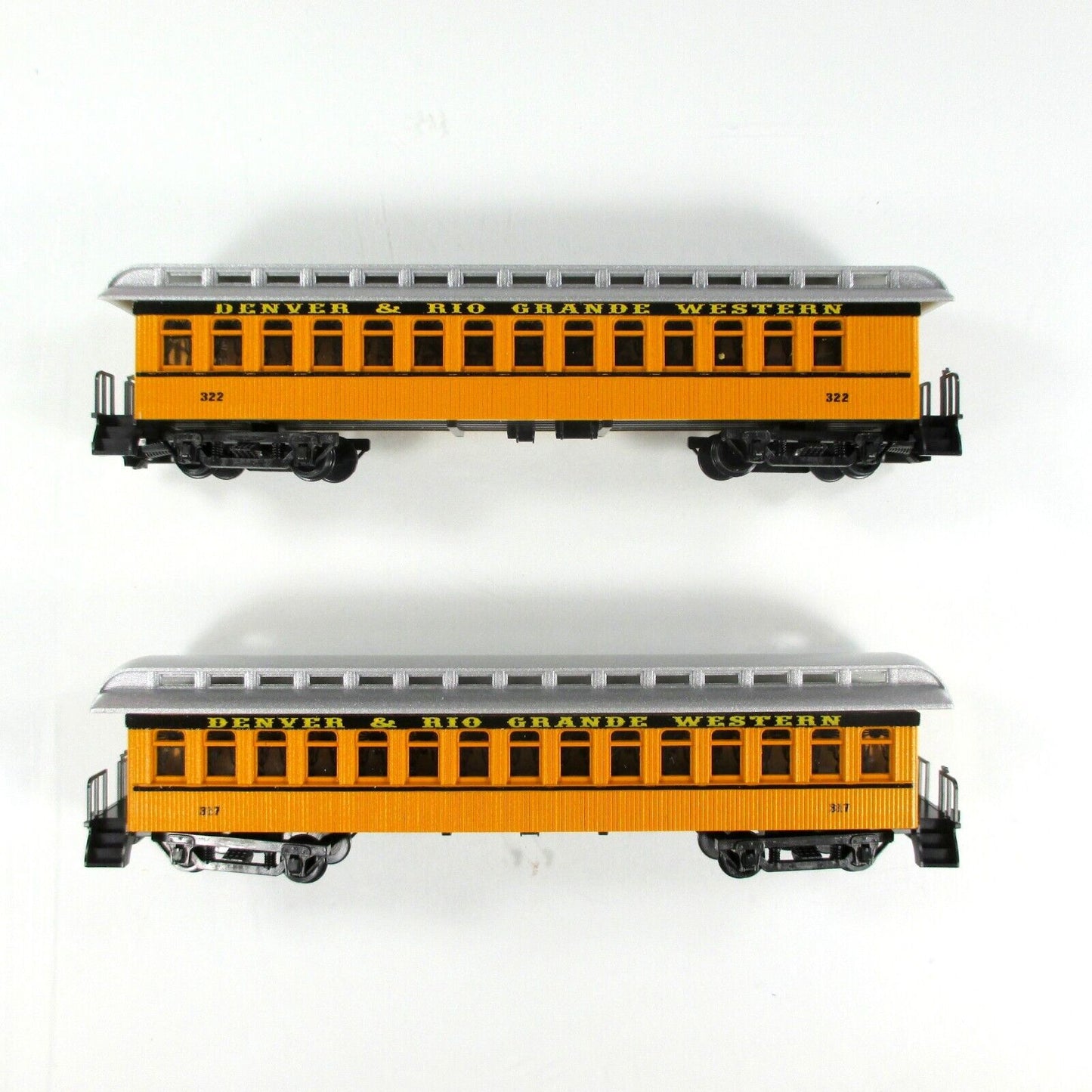 N Scale D&RGW OVERLAND *Silverton* Passenger Set -Roundhouse 88003, Knuckle Cplr