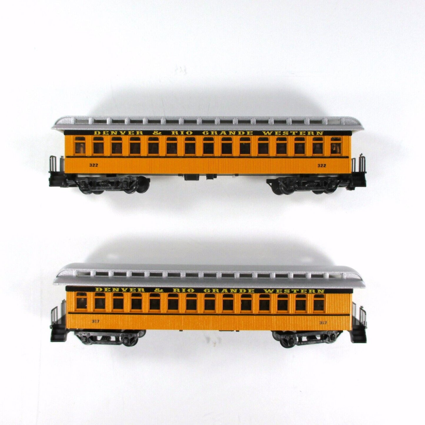 N Scale D&RGW OVERLAND *Silverton* Passenger Set -Roundhouse 88003, Knuckle Cplr