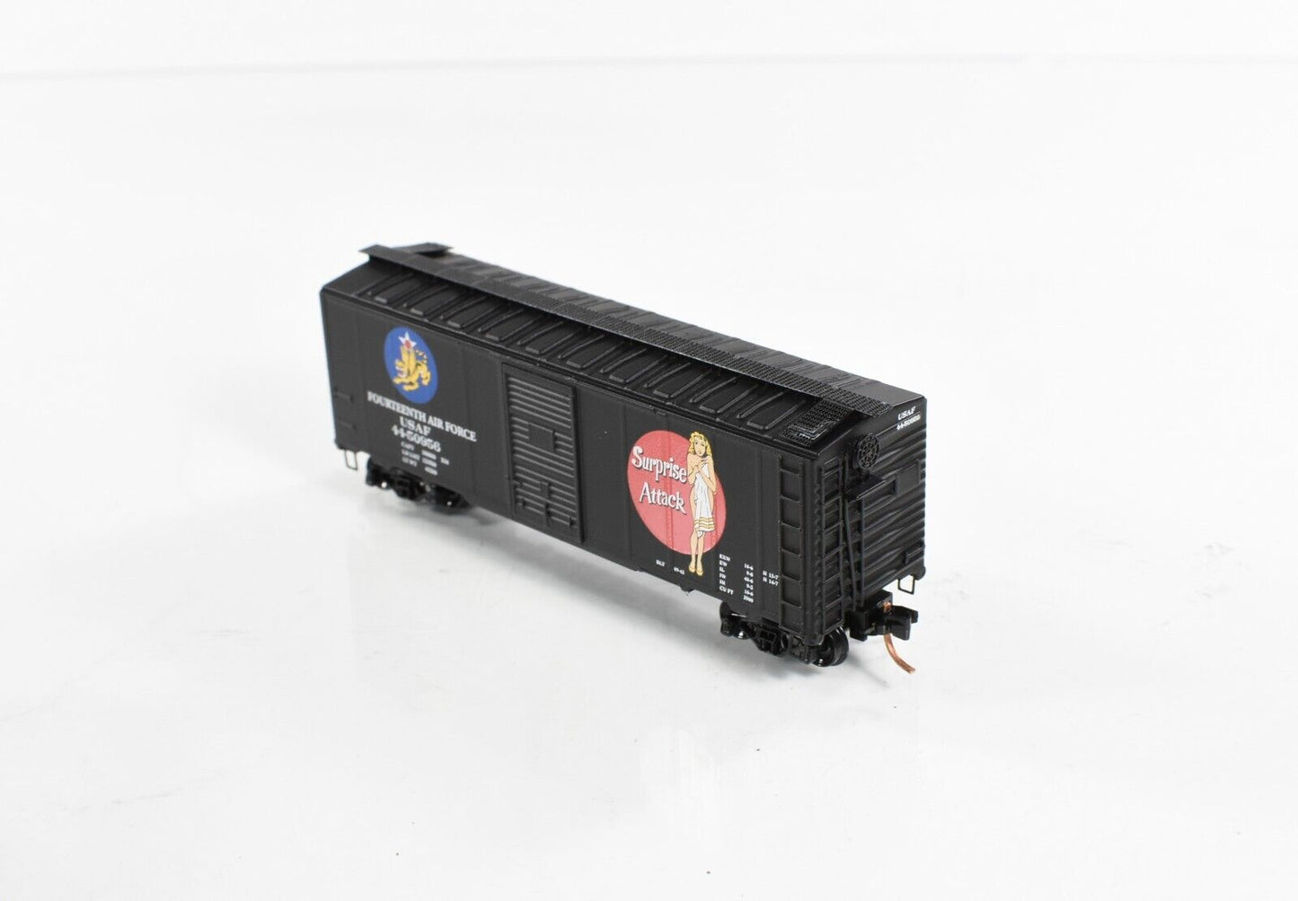 N Scale **SURPRISE ATTACK** 14th Air Force Box Car, USAF 44-50956 -DELUXE 240461