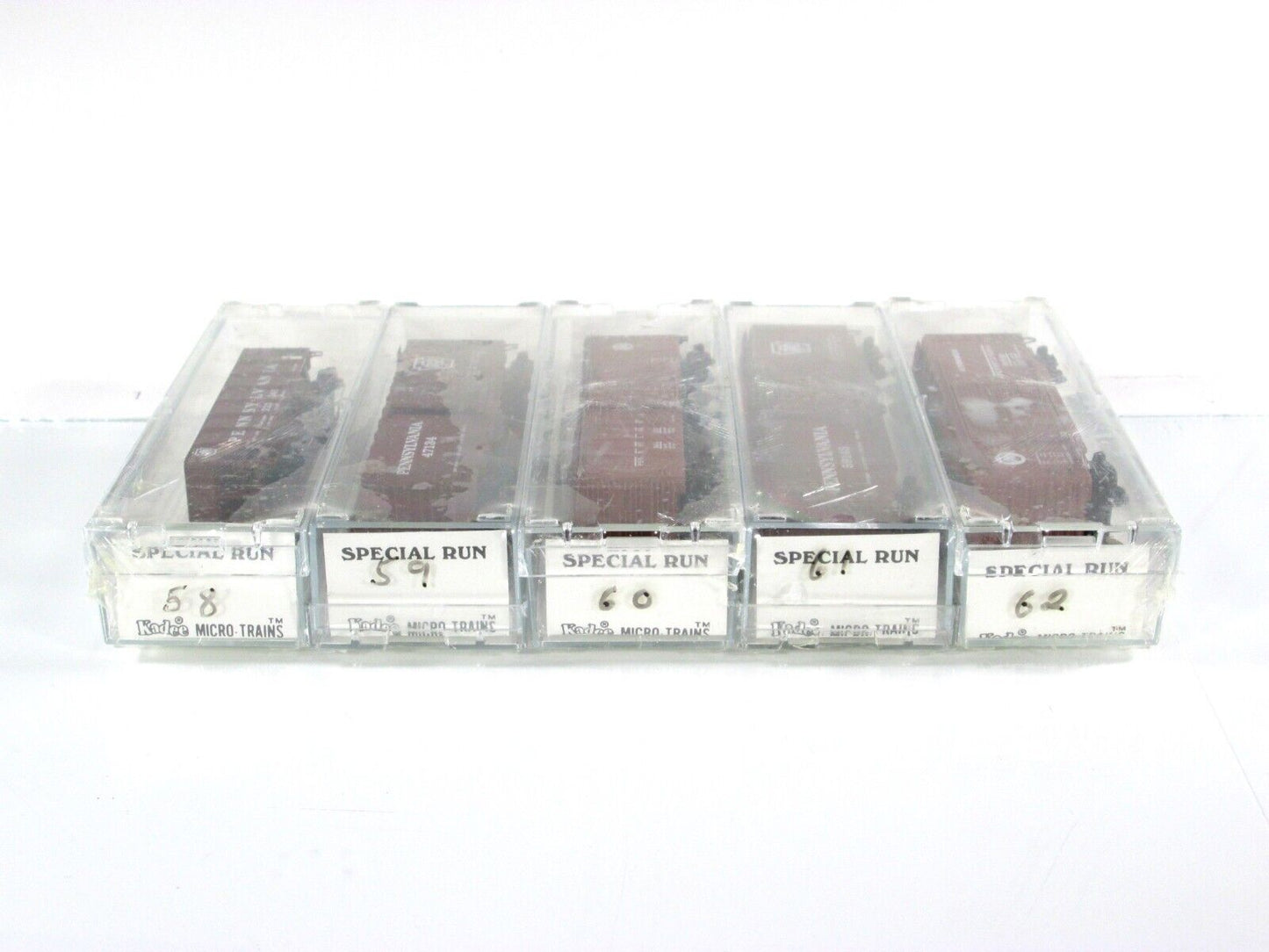 N Scale **PENNSYLVANIA** Box Car & Hopper 5-Pack -Kadee Micro Trains Special Run