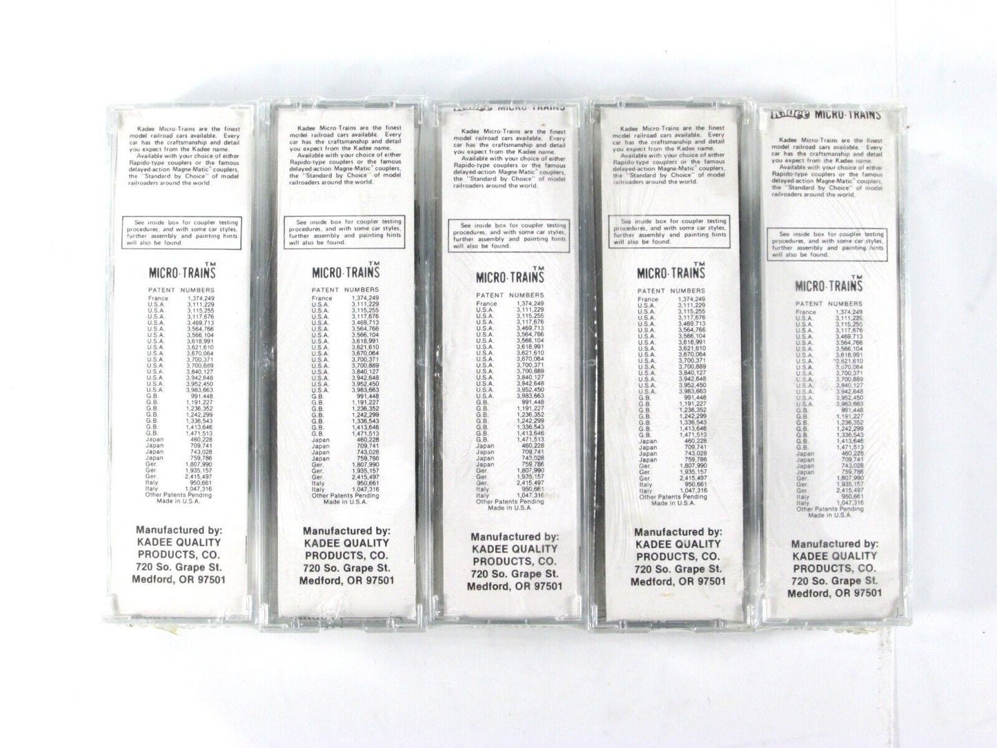 N Scale **PENNSYLVANIA** Box Car & Hopper 5-Pack -Kadee Micro Trains Special Run