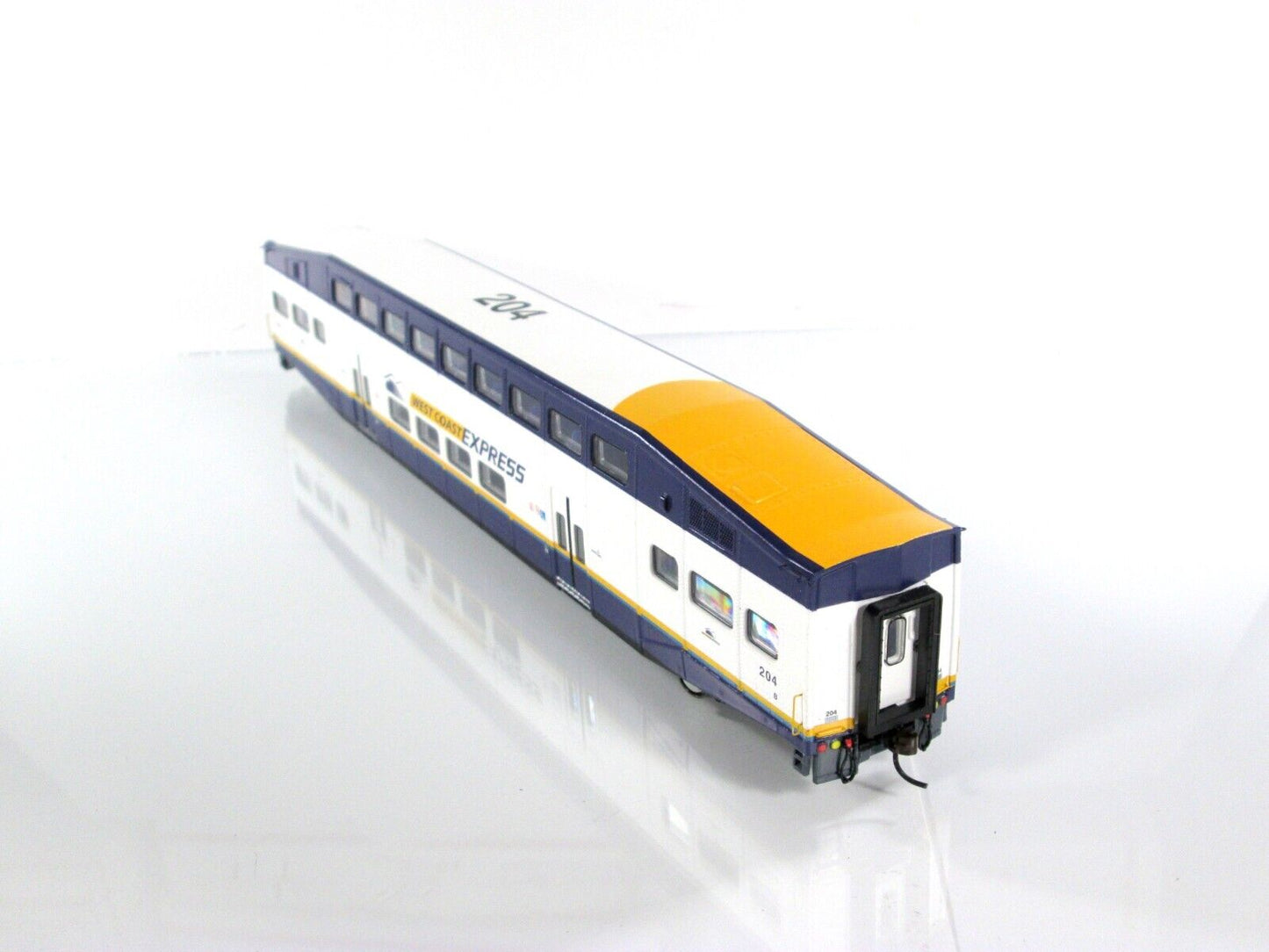 HO Scale **WEST COAST EXPRESS** BOMBARDIER Commuter Car, WCE #204 -Athearn 25719