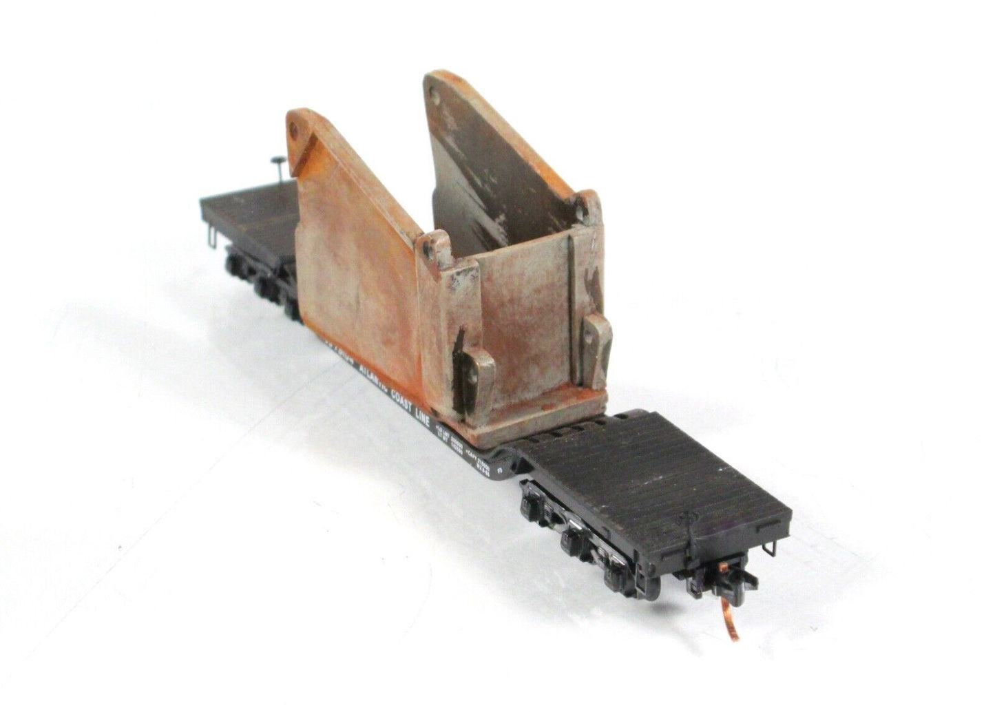 N Scale **ACL** Depressed Flat Car, Weathered Bucket Load -Micro Trains 10900260
