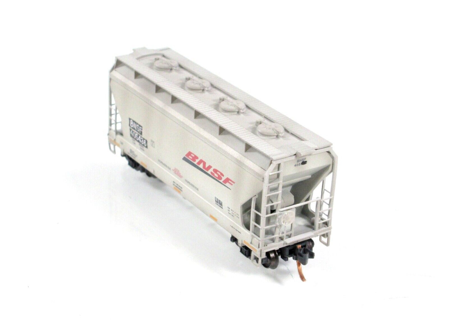 N Scale ***BNSF*** Weathered & Graffiti Hopper - #405436 - Micro Trains 09244281
