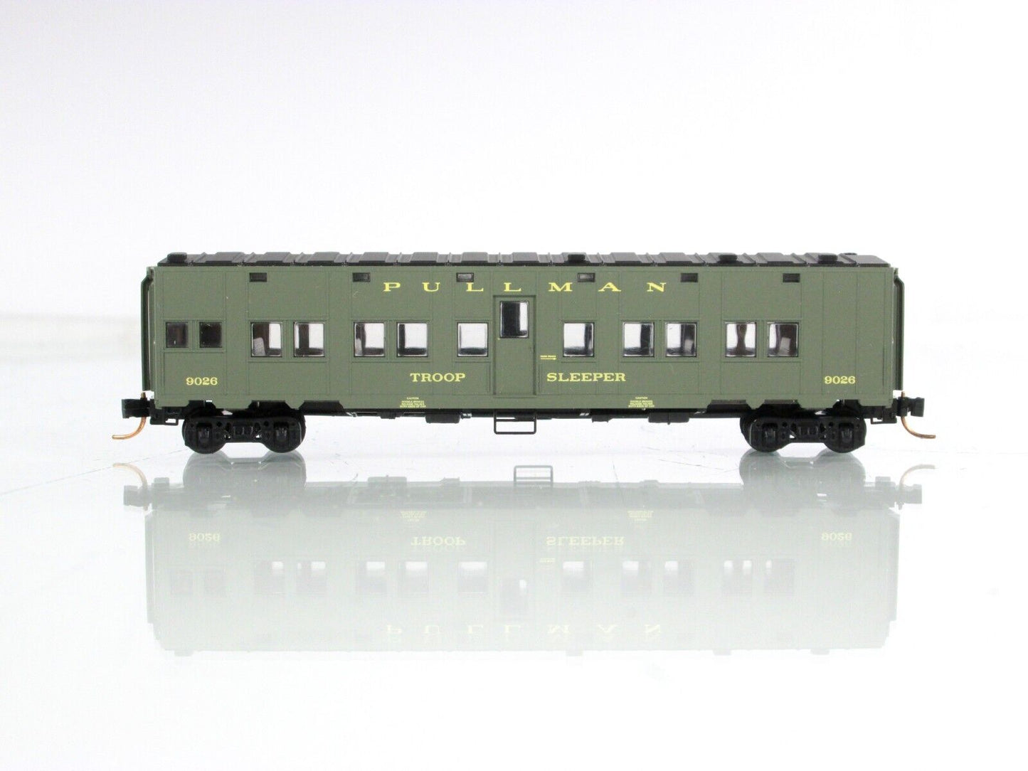 N Scale WWII Dept. Defense TROOP SLEEPER Car, #9026 -Micro Trains 11600011 *RARE