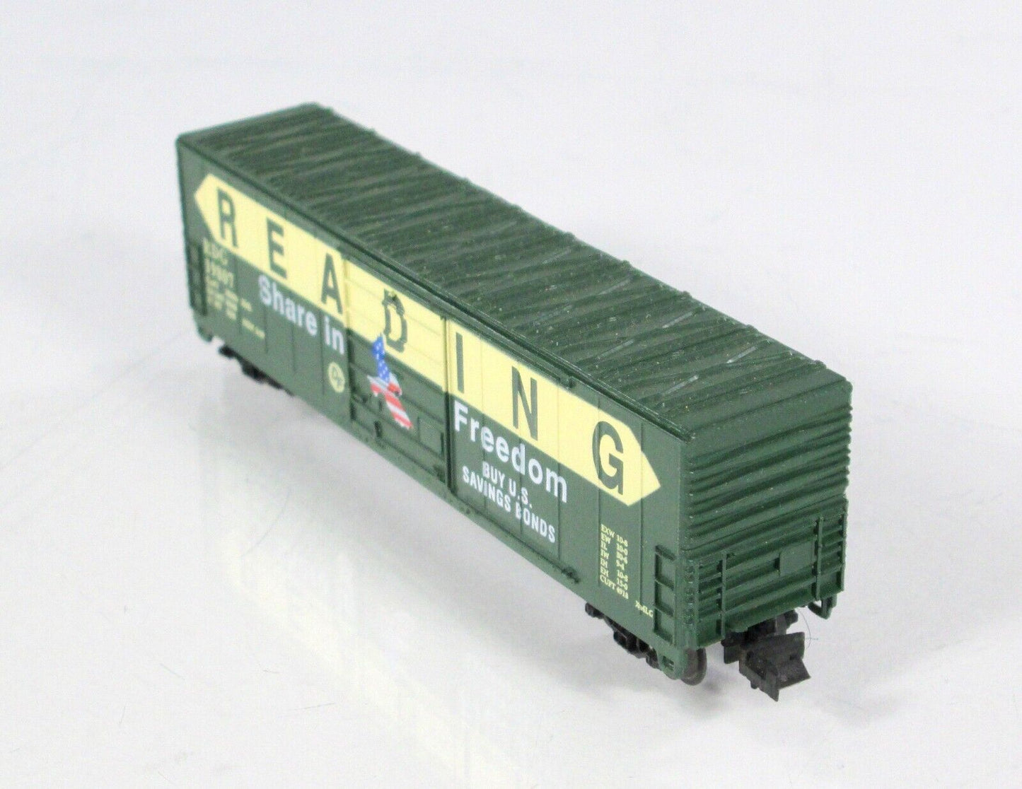 N Scale **READING**  **SHARE In FREEDOM** 50' Box Car, RDG 19807 - Bev-Bel 10038