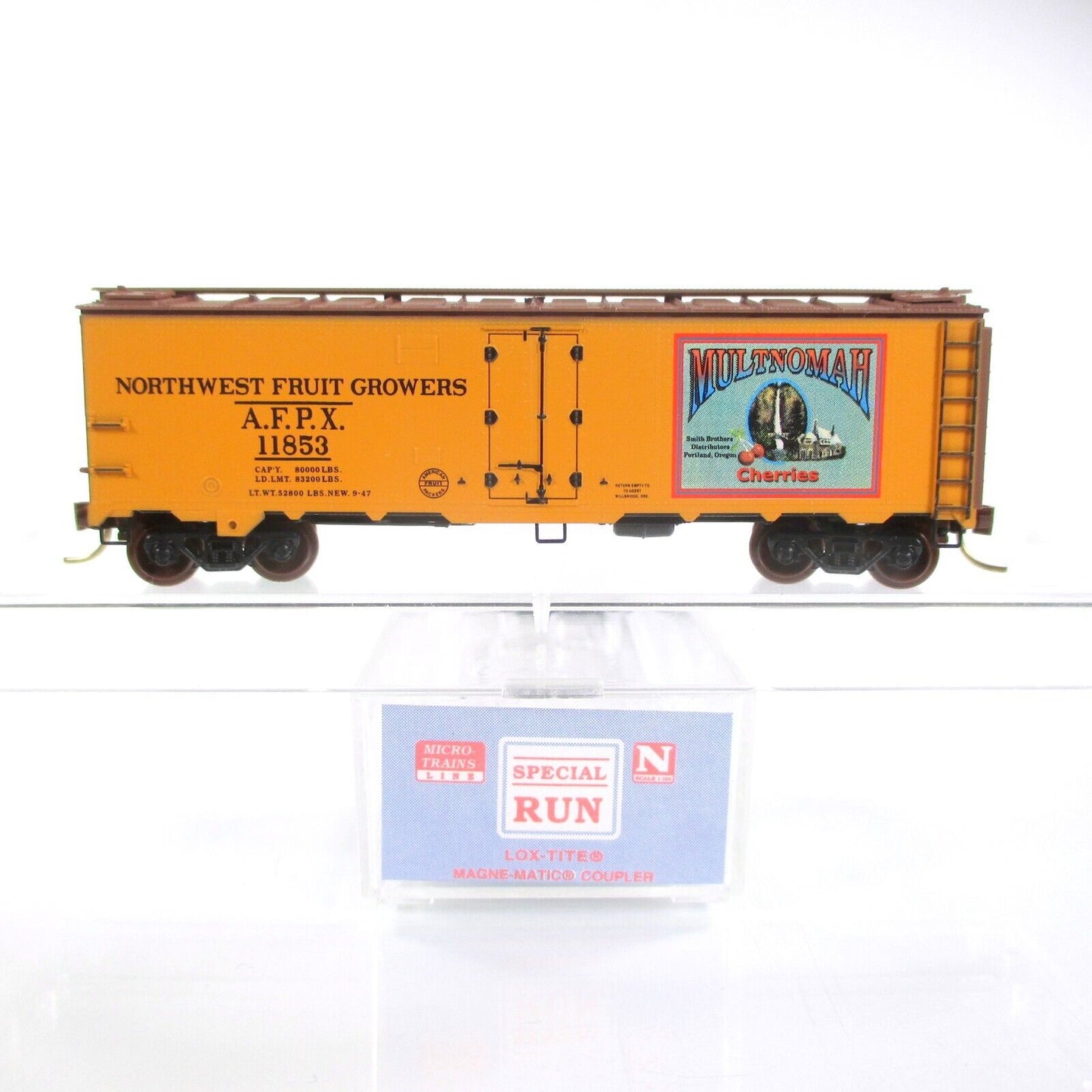 N Scale *MULTNOMAH CHERRIES* Reefer 04, AFPX 11853 - Micro Trains, Lowell Smith