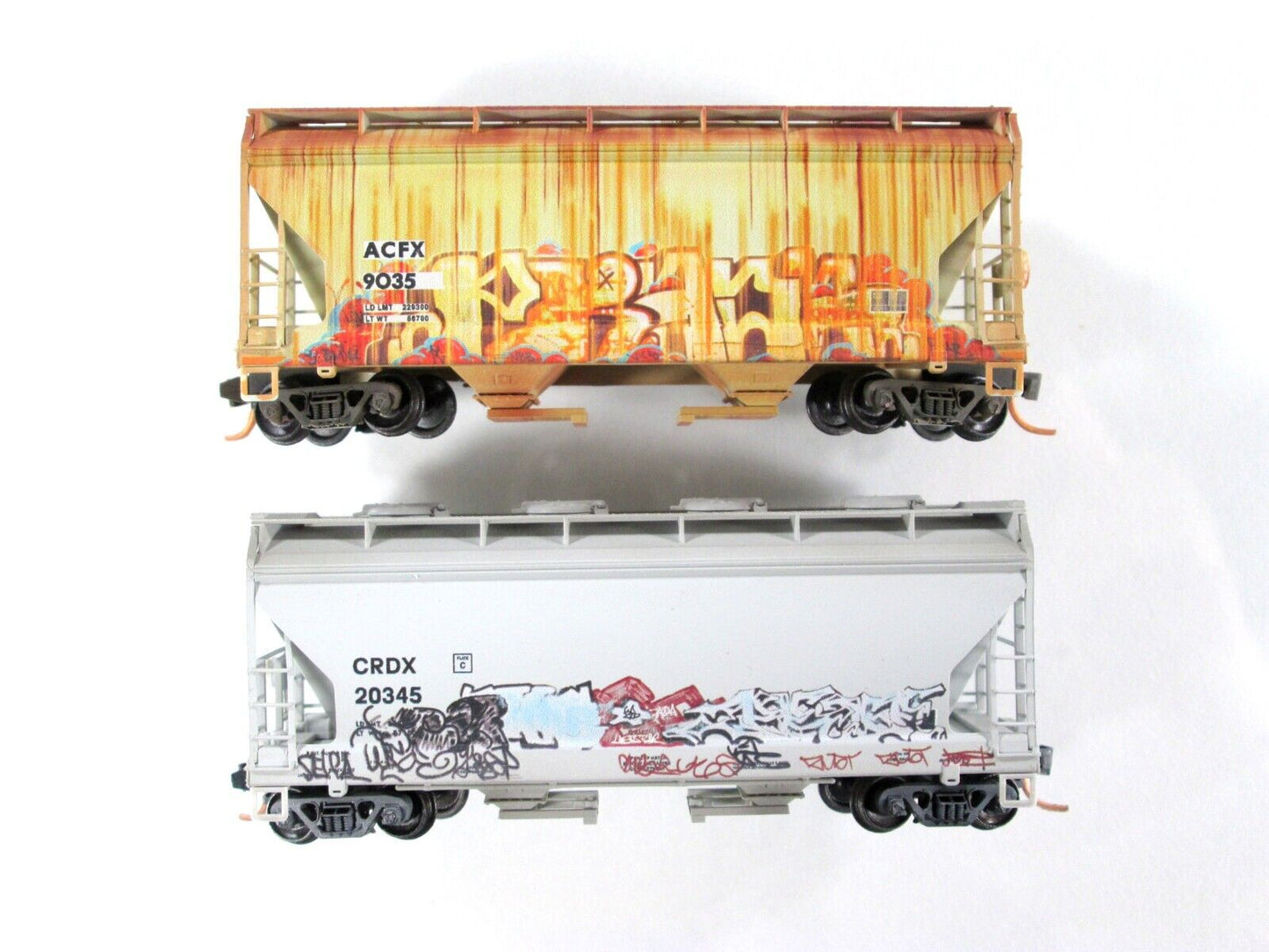 N Scale **FATHER'S DAY** Graffiti Hopper ACFX CRDX 2-Pack -Micro Trains 99305410