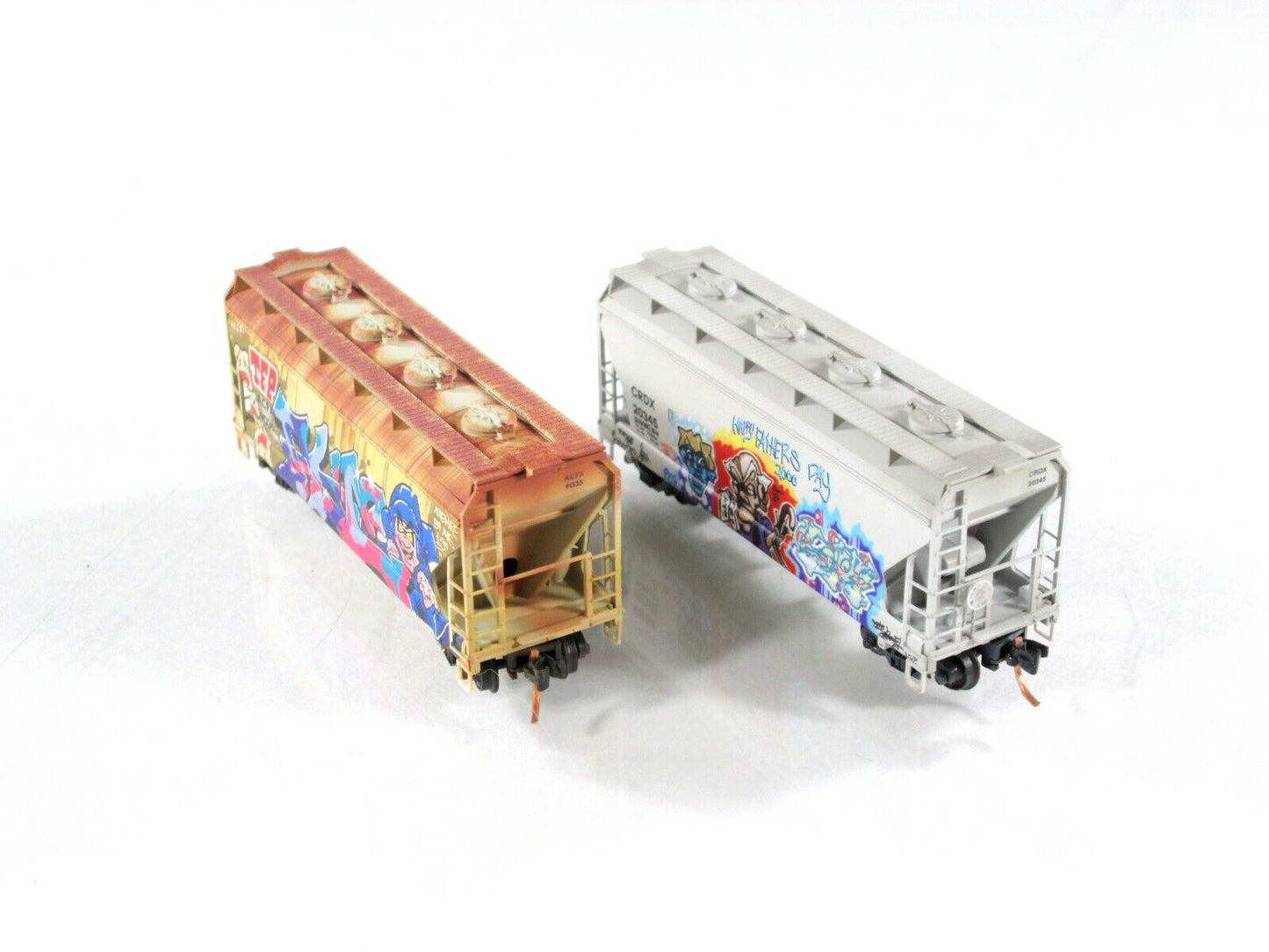 N Scale **FATHER'S DAY** Graffiti Hopper ACFX CRDX 2-Pack -Micro Trains 99305410