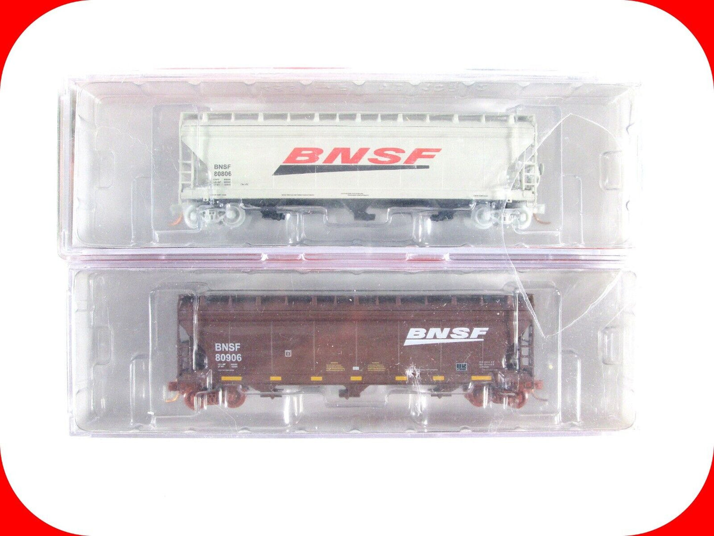N Scale BNSF Today 2-Hopper Swoosh Set #80906, 91206 - InterMountain SPECIAL RUN