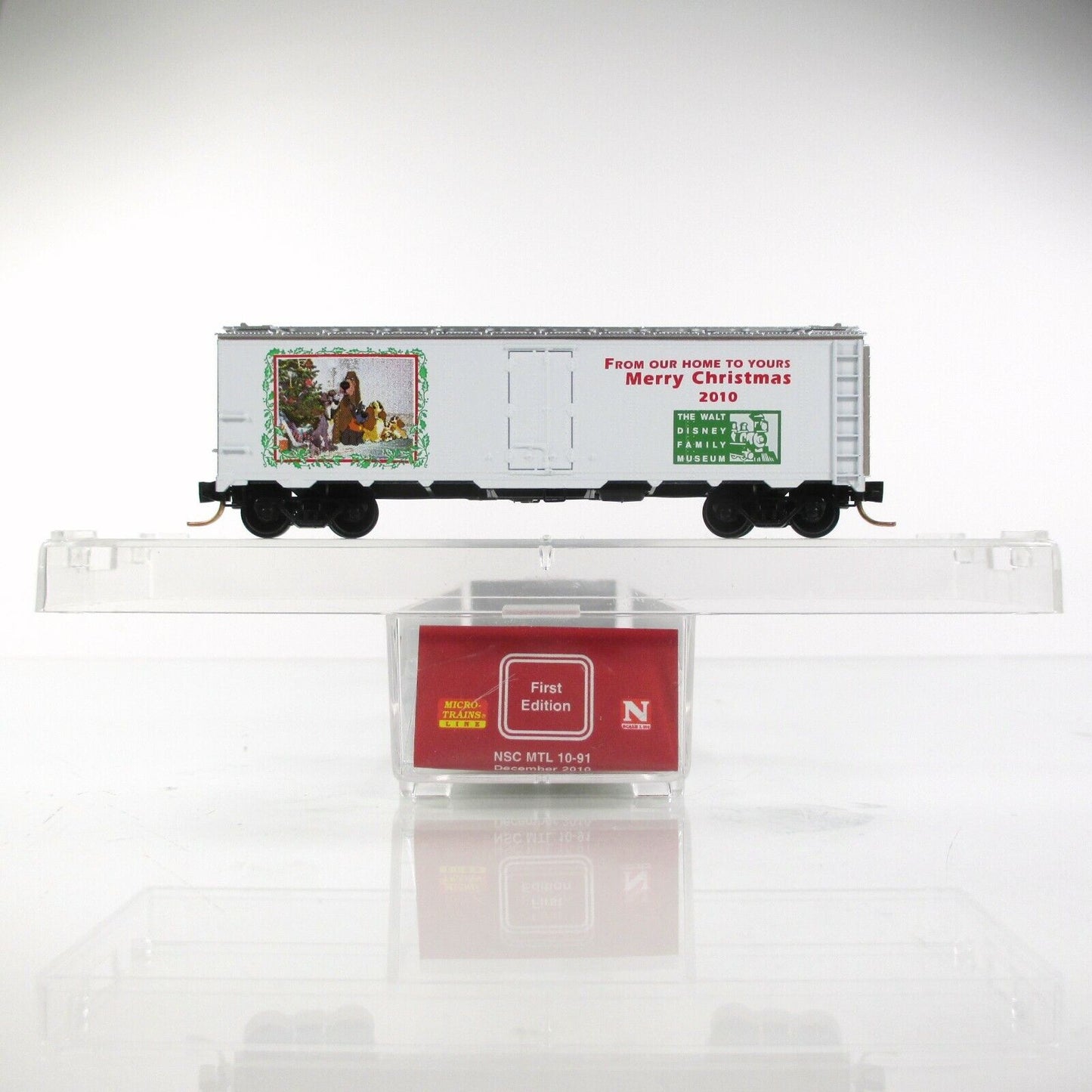 N Scale DISNEY Christmas 2010 LADY TRAMP Box Car Micro Trains / NSC Lowell Smith