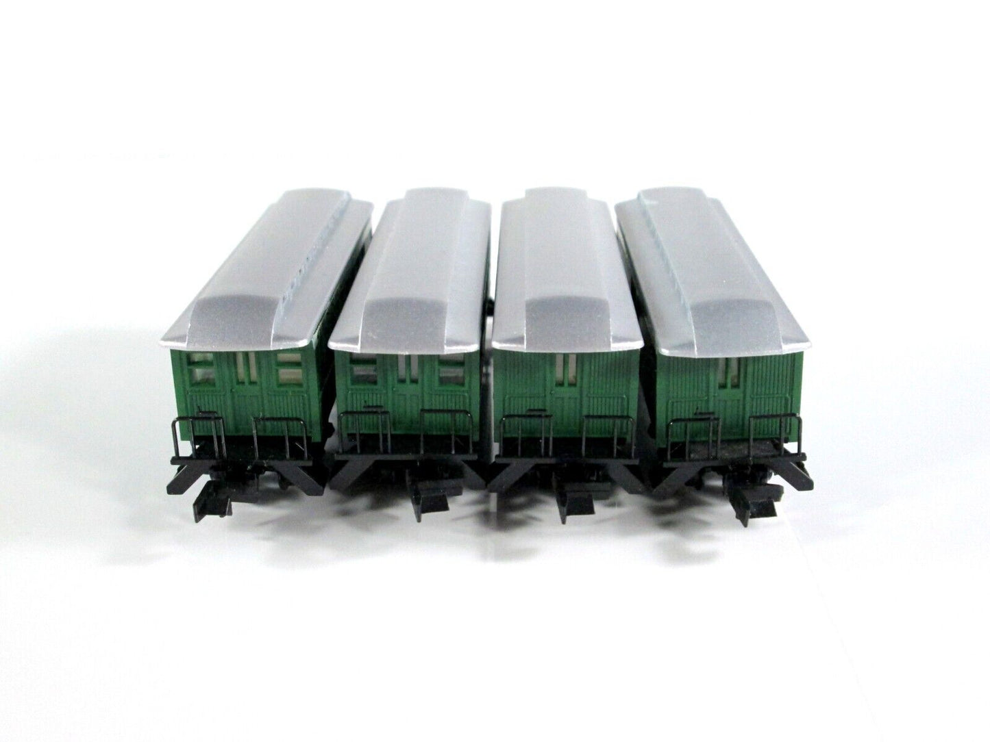 N Scale CPRR Central Pacific OVERTON Old time Passenger 4-Car Set -by Roundhouse