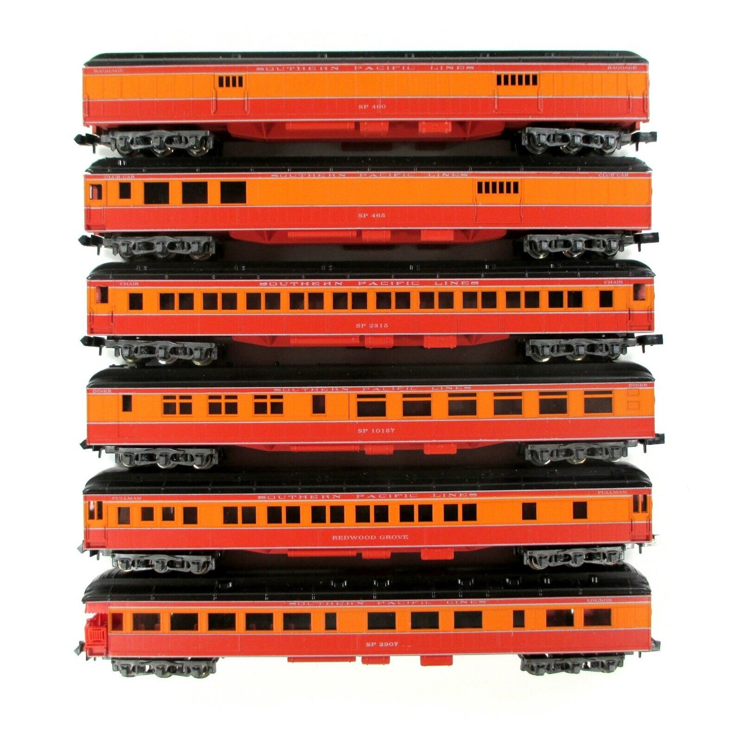 N Scale SOUTHERN PACIFIC **DAYLIGHT** Heavyweight Passenger Set -Con-Cor 5700191