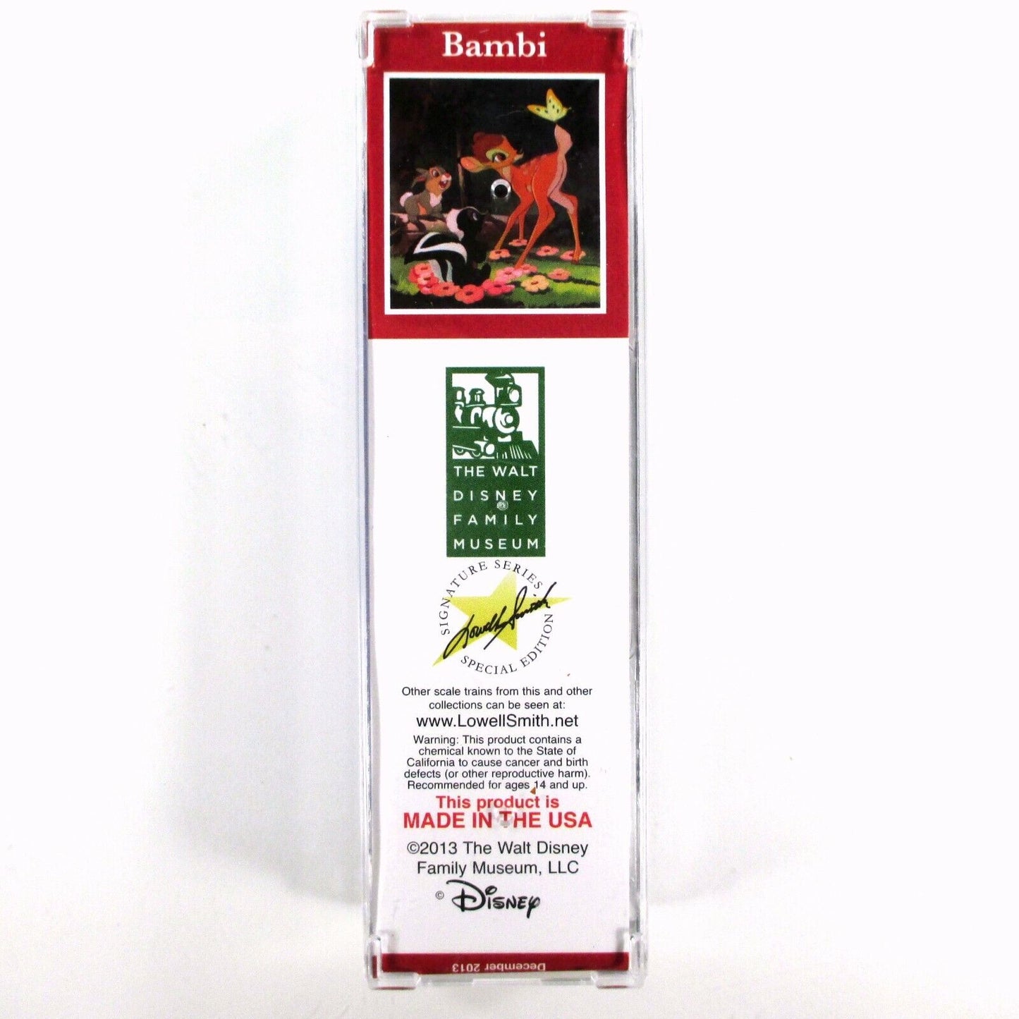 N Scale *DISNEY BAMBI CHRISTMAS* 2013 Box Car Micro Trains, Lowell Smith **RARE*