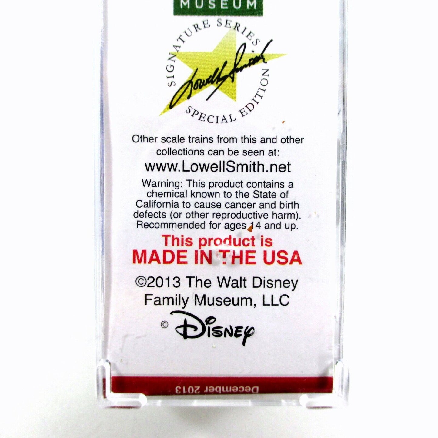 N Scale *DISNEY BAMBI CHRISTMAS* 2013 Box Car Micro Trains, Lowell Smith **RARE*