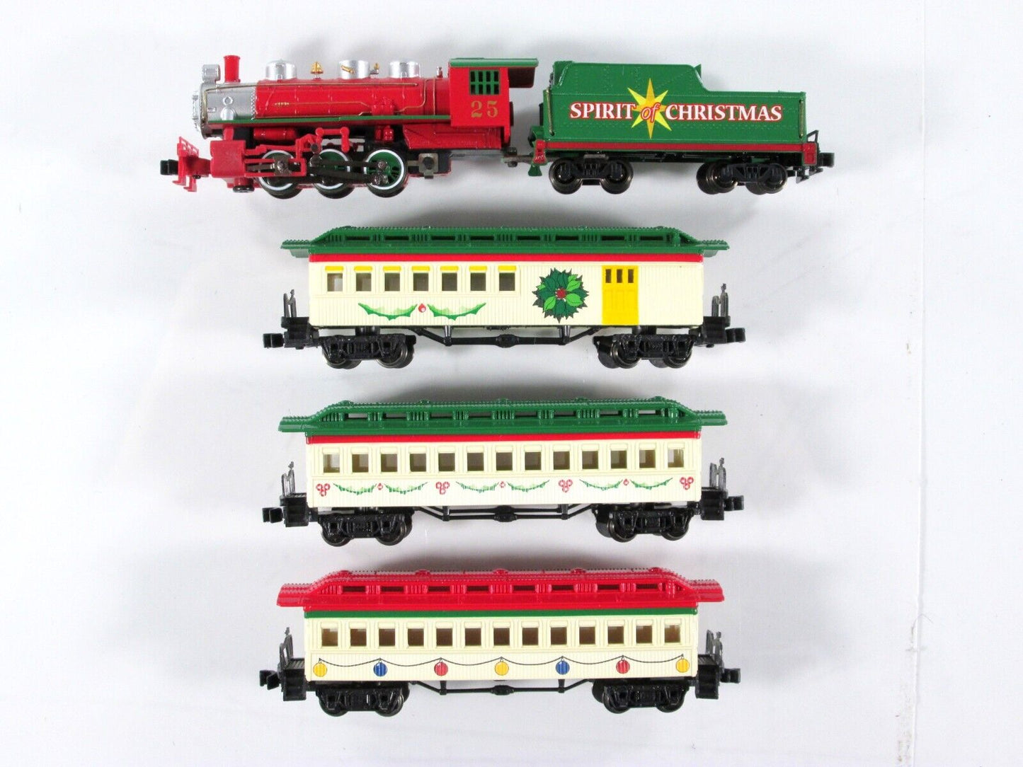 N Scale **SPIRIT of CHRISTMAS** Steam Locomotive, Passenger Set - Bachmann 24017