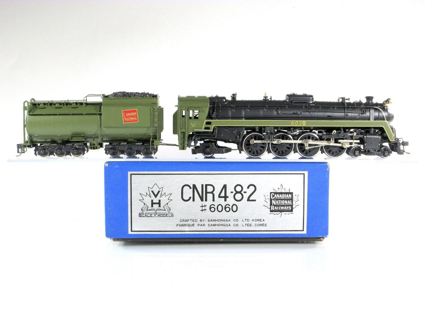 HO Scale Brass CANADIAN NATIONAL 4-8-2 *U-1-F* Mountain Locomotive #6070 -VAN H.