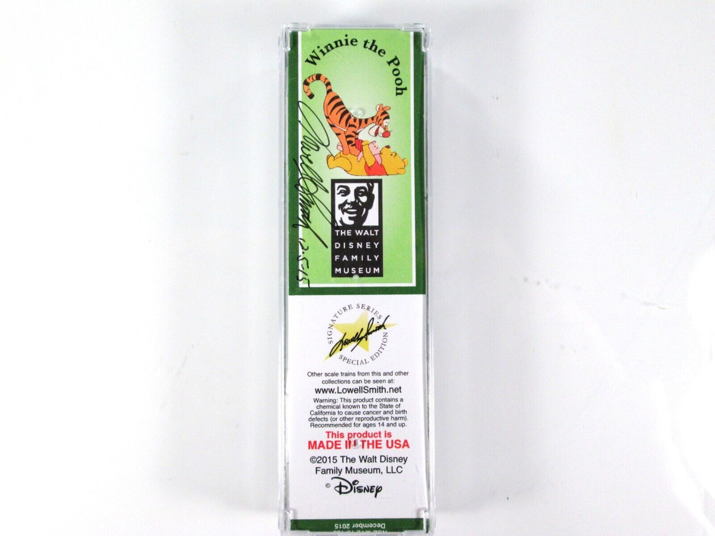 N Scale DISNEY Christmas TIGGER & WINNIE POOH Box Car, *SIGNED* Lowell Smith MTL