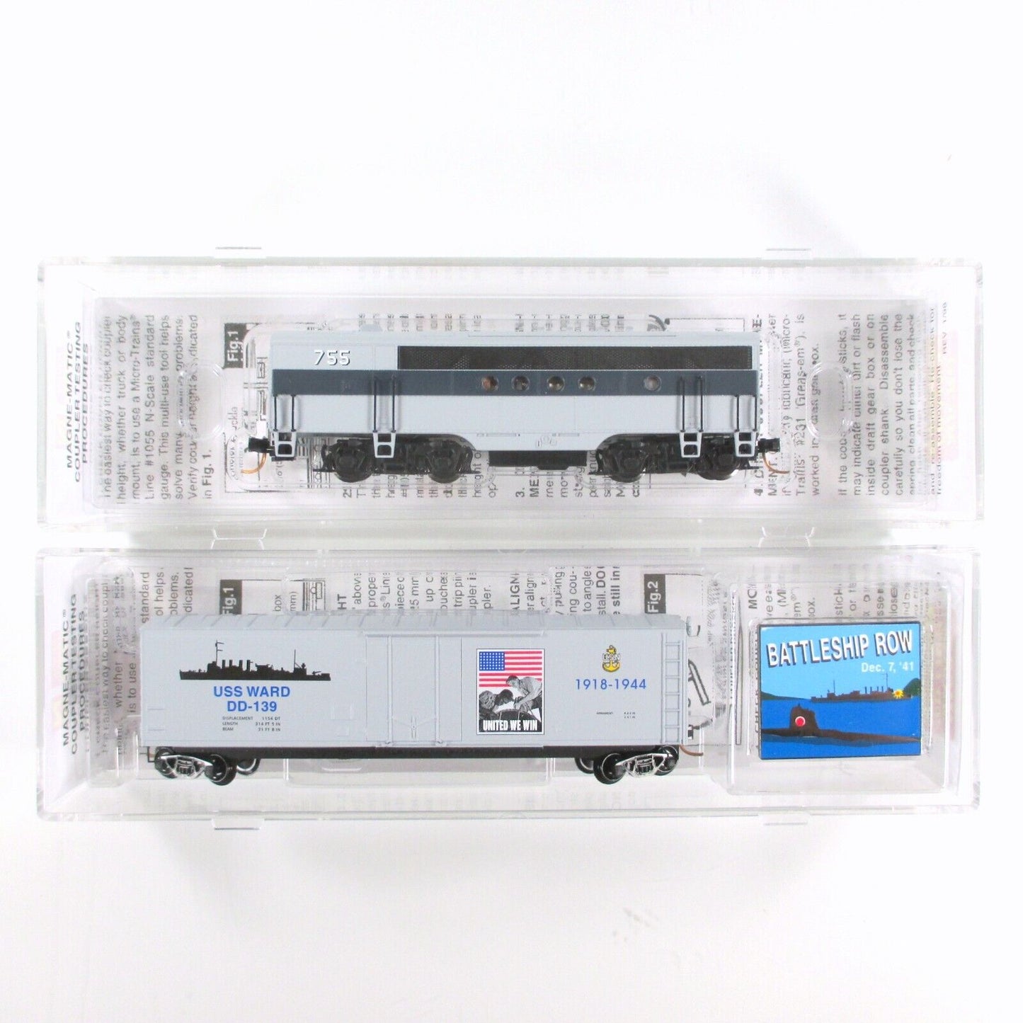 N Scale *PEARL HARBOR* FT B Locomotive & USS Ward Micro Trains 99321061 *DCC Rdy