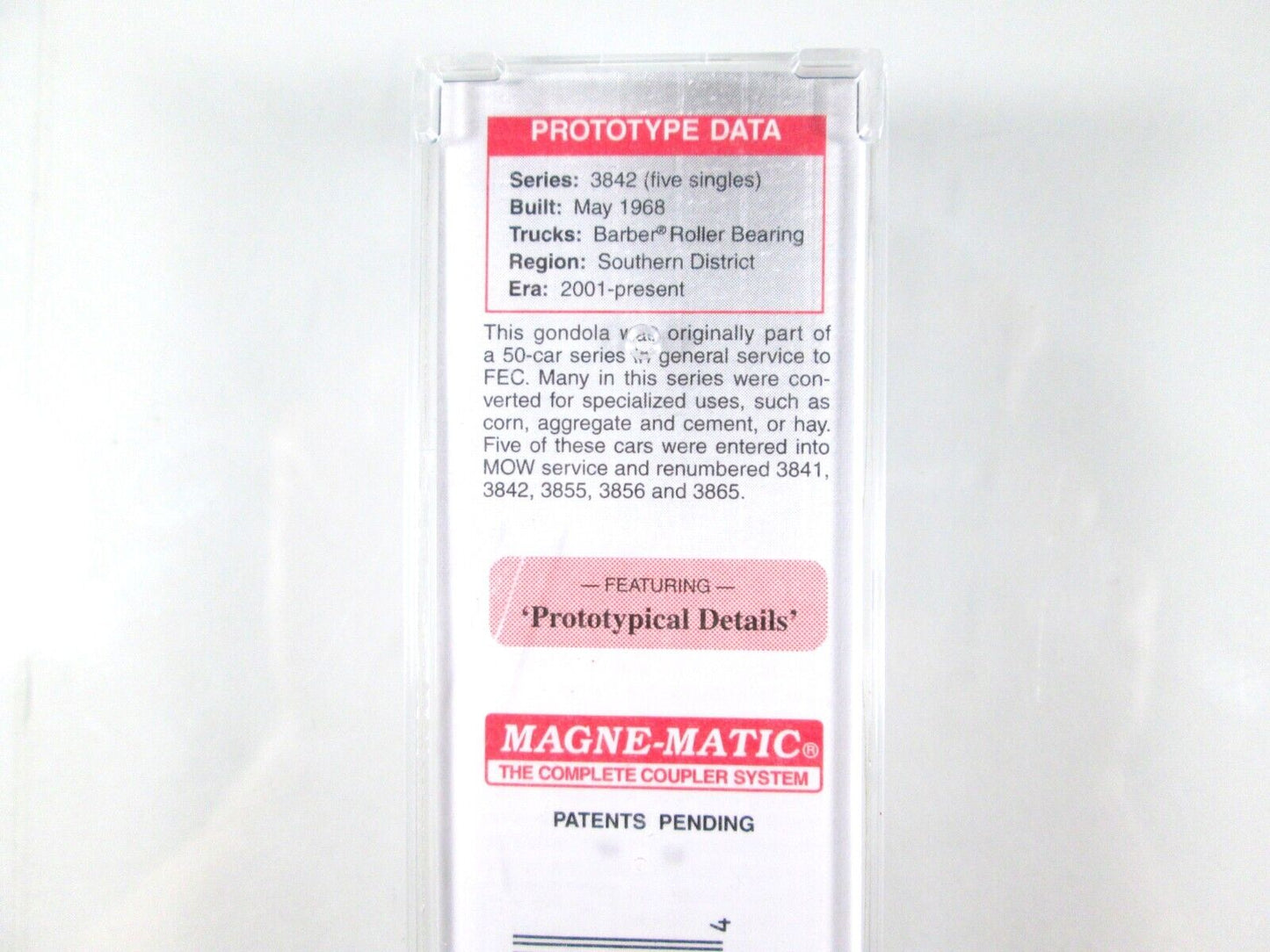 N Scale **FLORIDA EAST COAST** Weathered Gondola FEC 3842 -Micro Trains 10544516