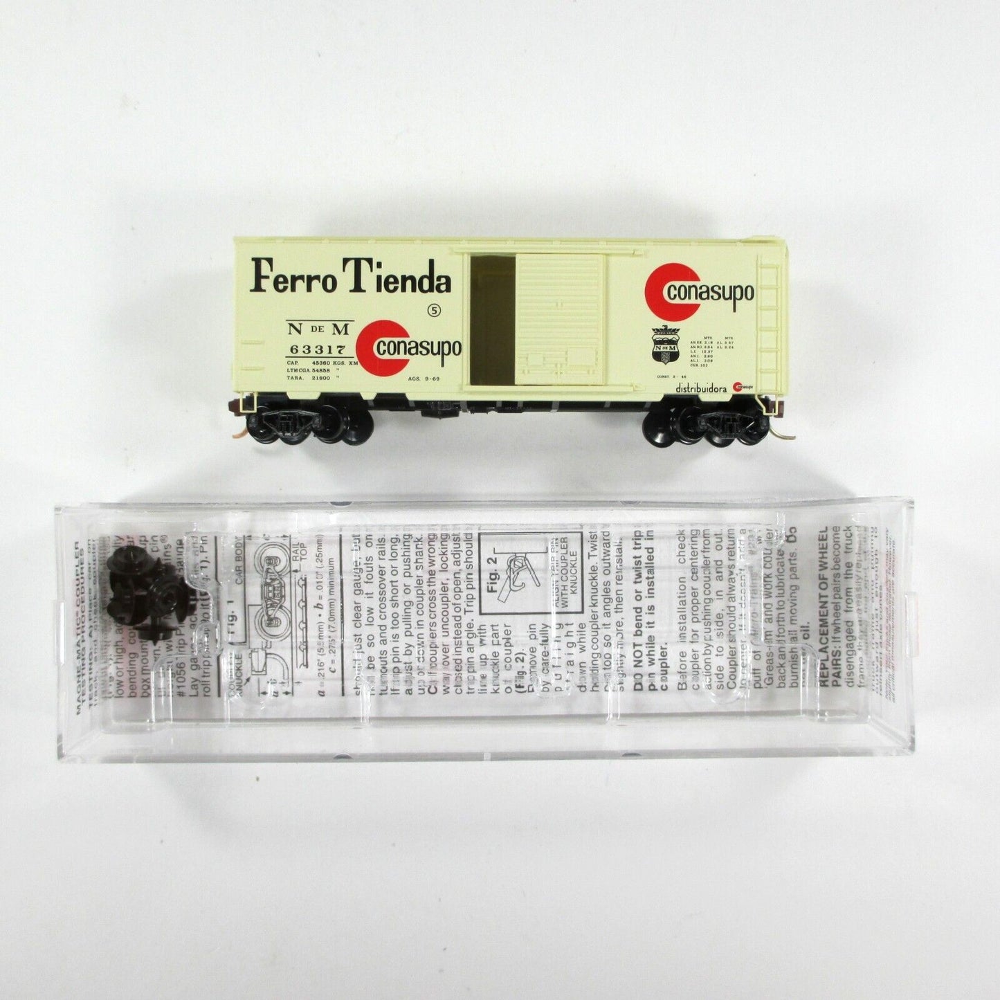 N Scale ***FERRO TIENDA***  MEXICAN Box Car, NdeM #63317 - Micro Trains 02000730