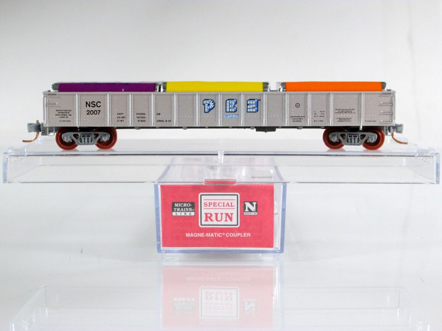 N Scale PEZ Candy 50' Gondola - Micro Trains Special Run - NSC MTL 07-135 (2007)