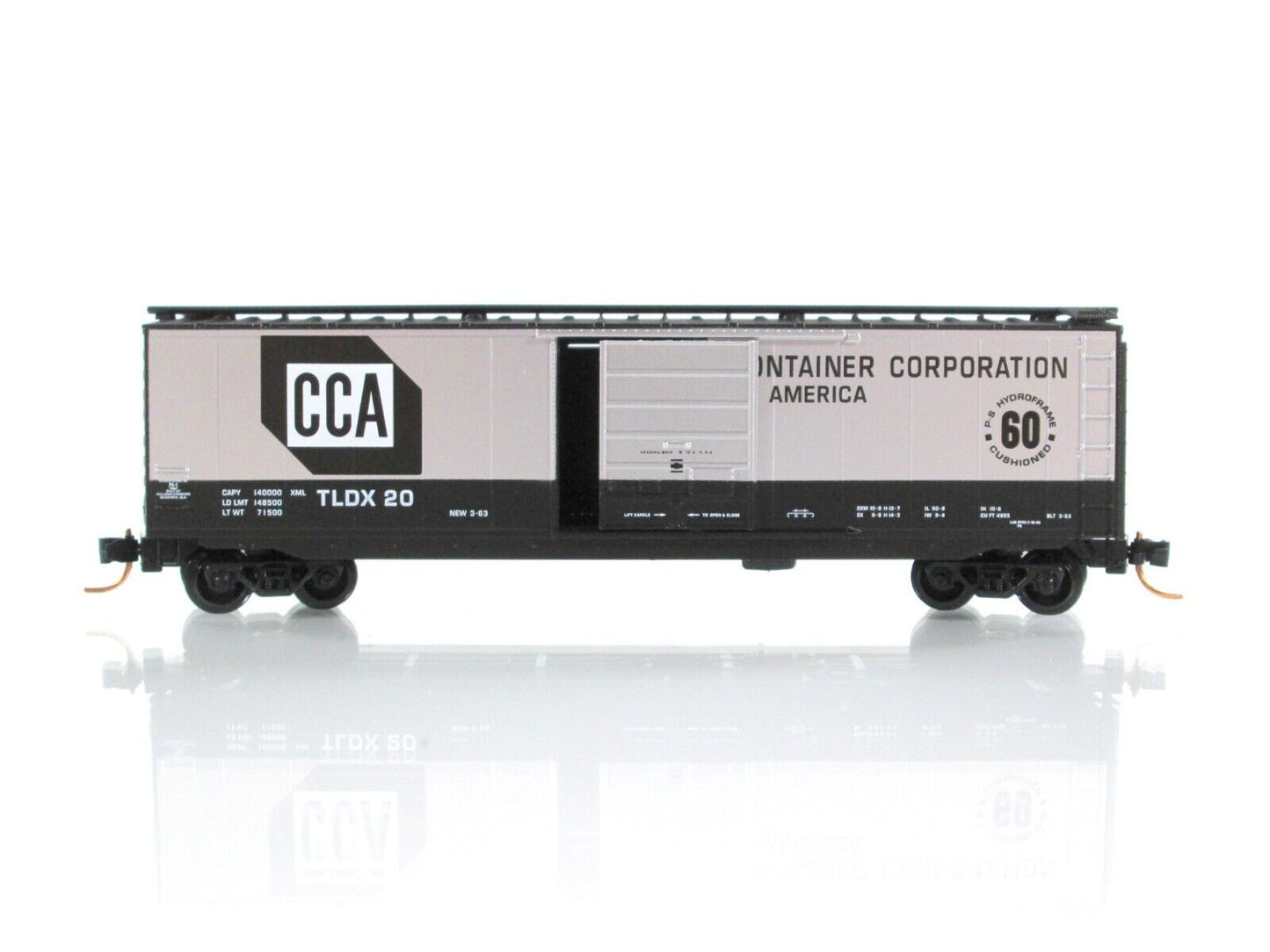 N Scale CONTAINER CORPORATION of AMERICA Box Car, TLDX 20 -Micro Trains 03100210
