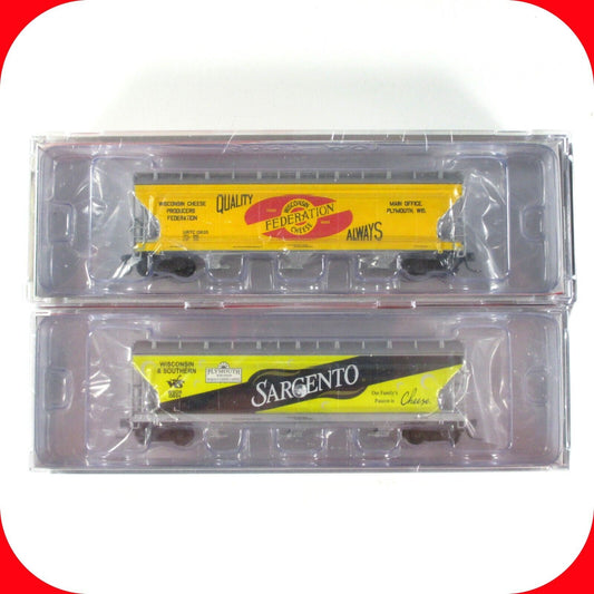 N Scale Milwaukee Wisconsin Cheese Hopper 2-Car Set -Intermountain NSE-INT 13-63