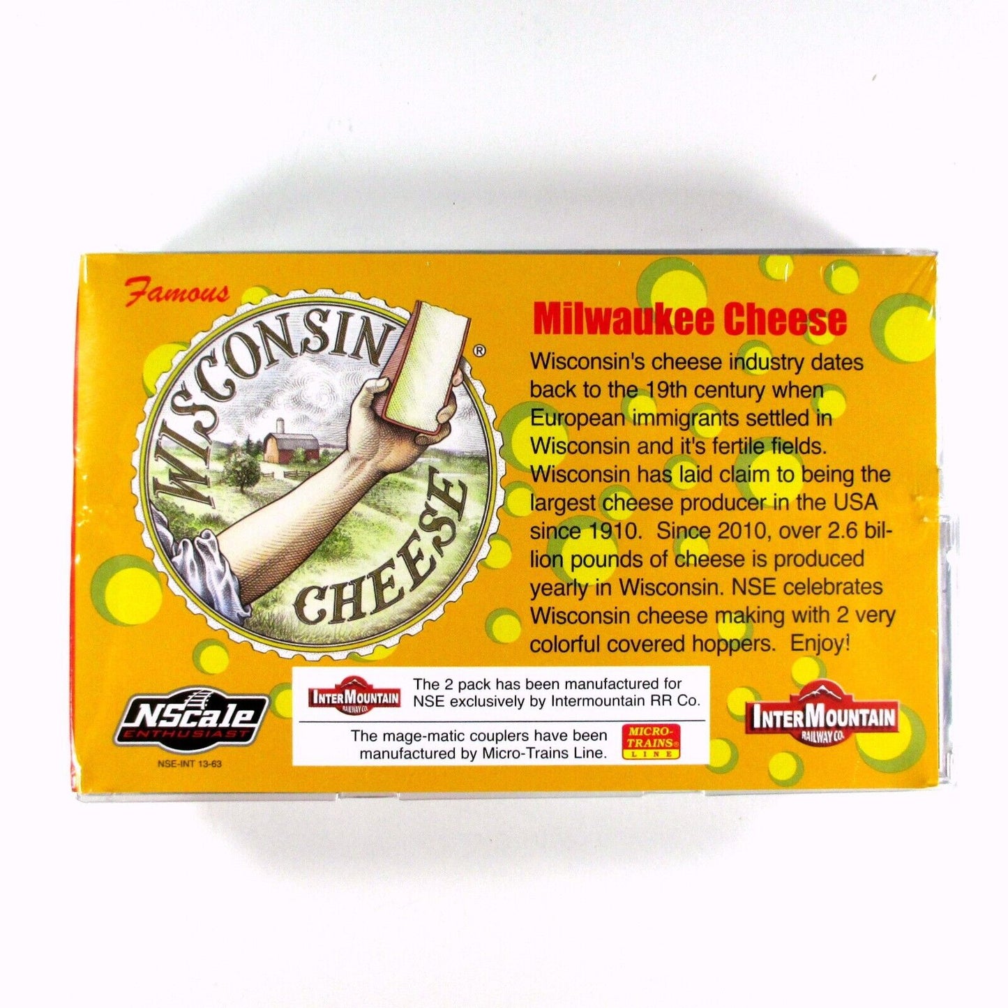 N Scale Milwaukee Wisconsin Cheese Hopper 2-Car Set -Intermountain NSE-INT 13-63