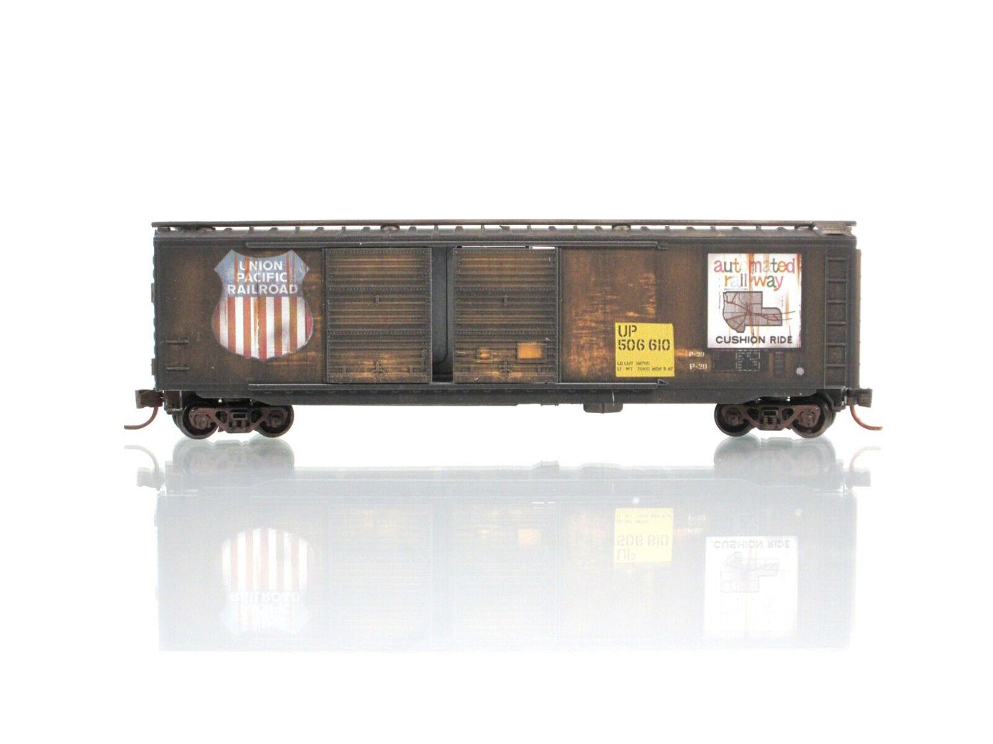 N Scale **UNION PACIFIC** Weathered 50' Box Car #506610 -- Micro Trains 03444090