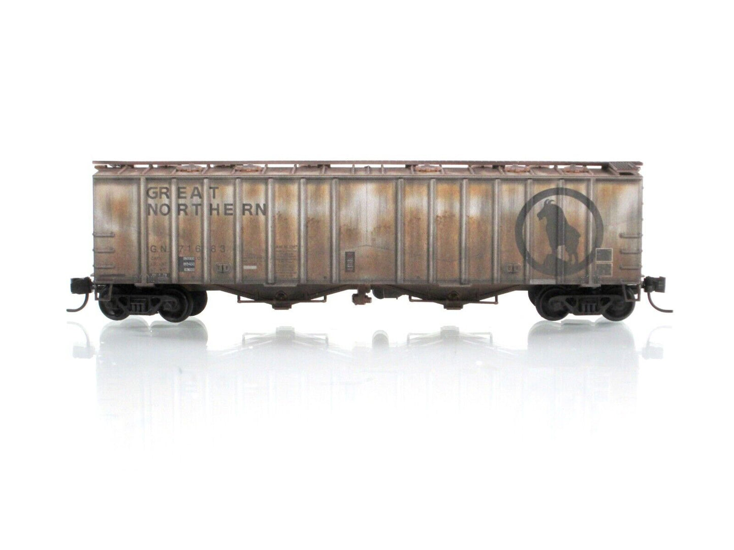 N Scale *GREAT NORTHERN* Weathered Airslide Hopper #71683 -Micro Trains 09844210